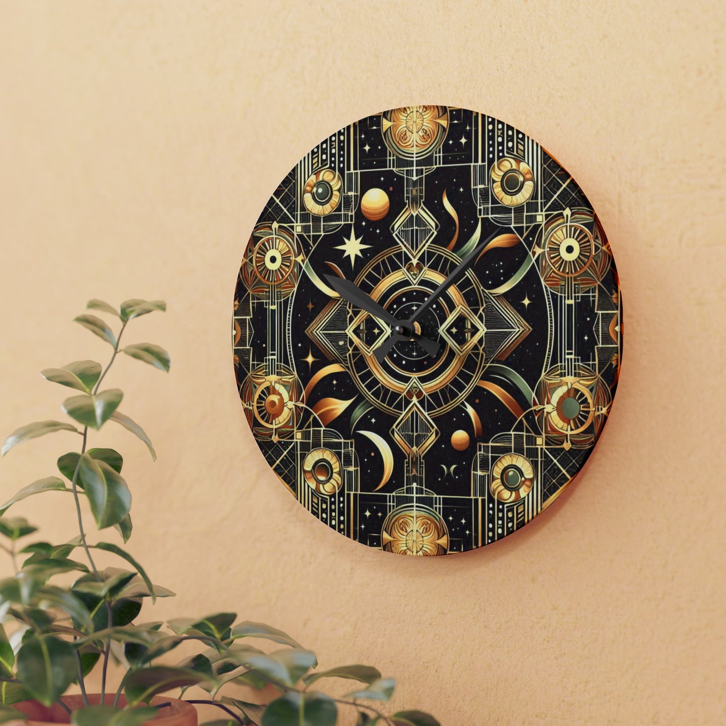 Space and Time Acrylic Wall Clock