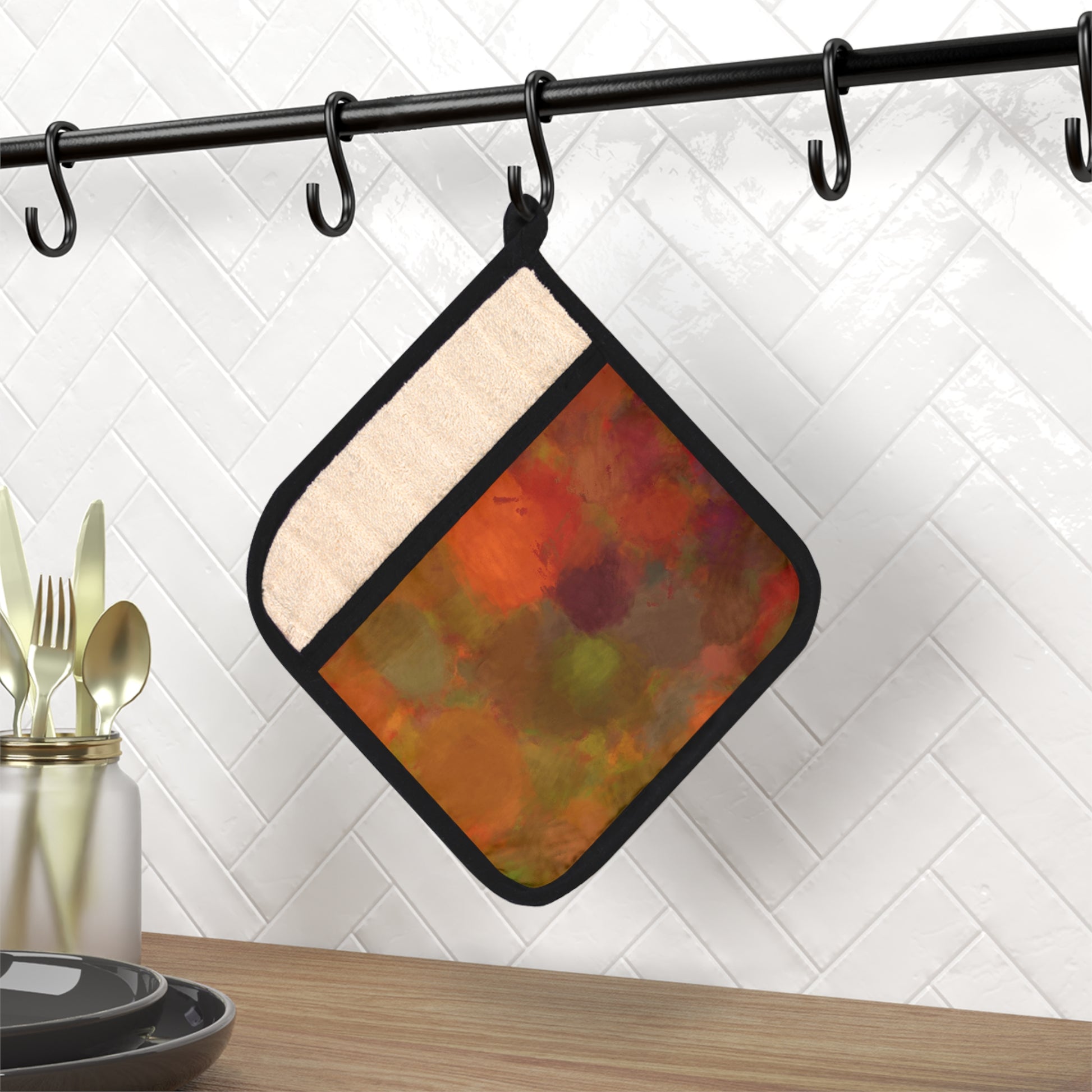 Handcrafted Copper Abstract Pot Holder - Stylish and Functional Kitchen Accessory - Misfit Marketing Design Studios