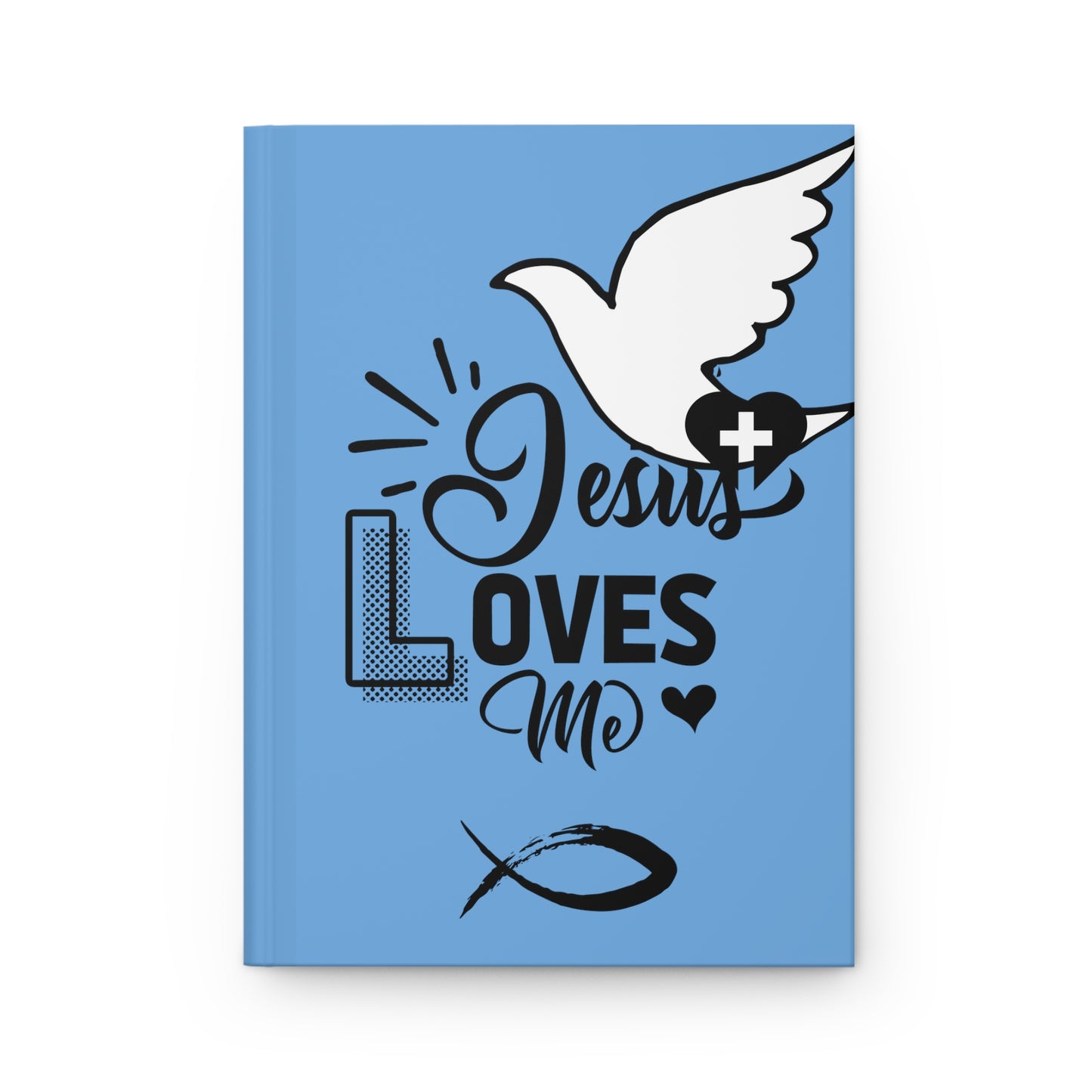 Jesus Loves Me Journal - Hardcover Inspirational Christian - Misfit Marketing Design Studios