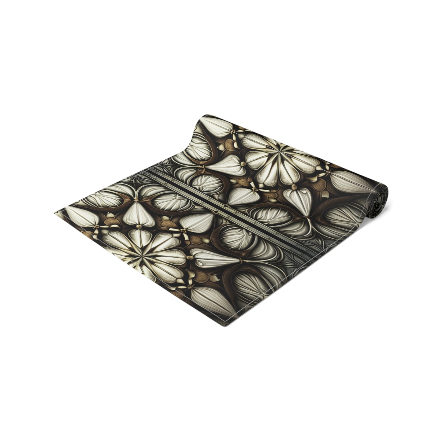 Ivory Art Deco Pattern Table Runner