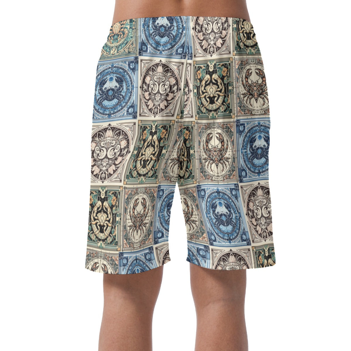 Men's Casual Zodiac Fashion Shorts- Cancer