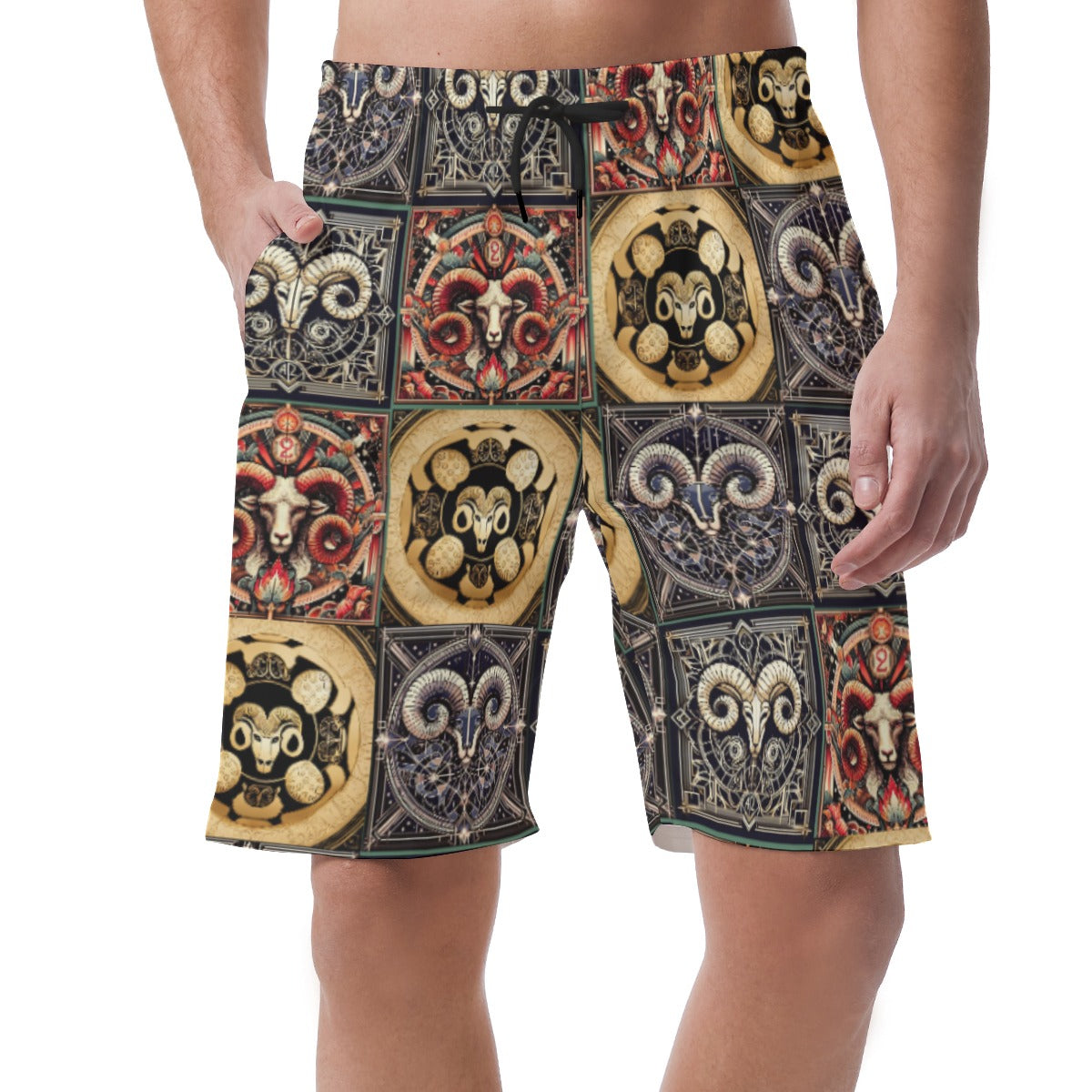 Men's Casual Zodiac Fashion Shorts- Aries