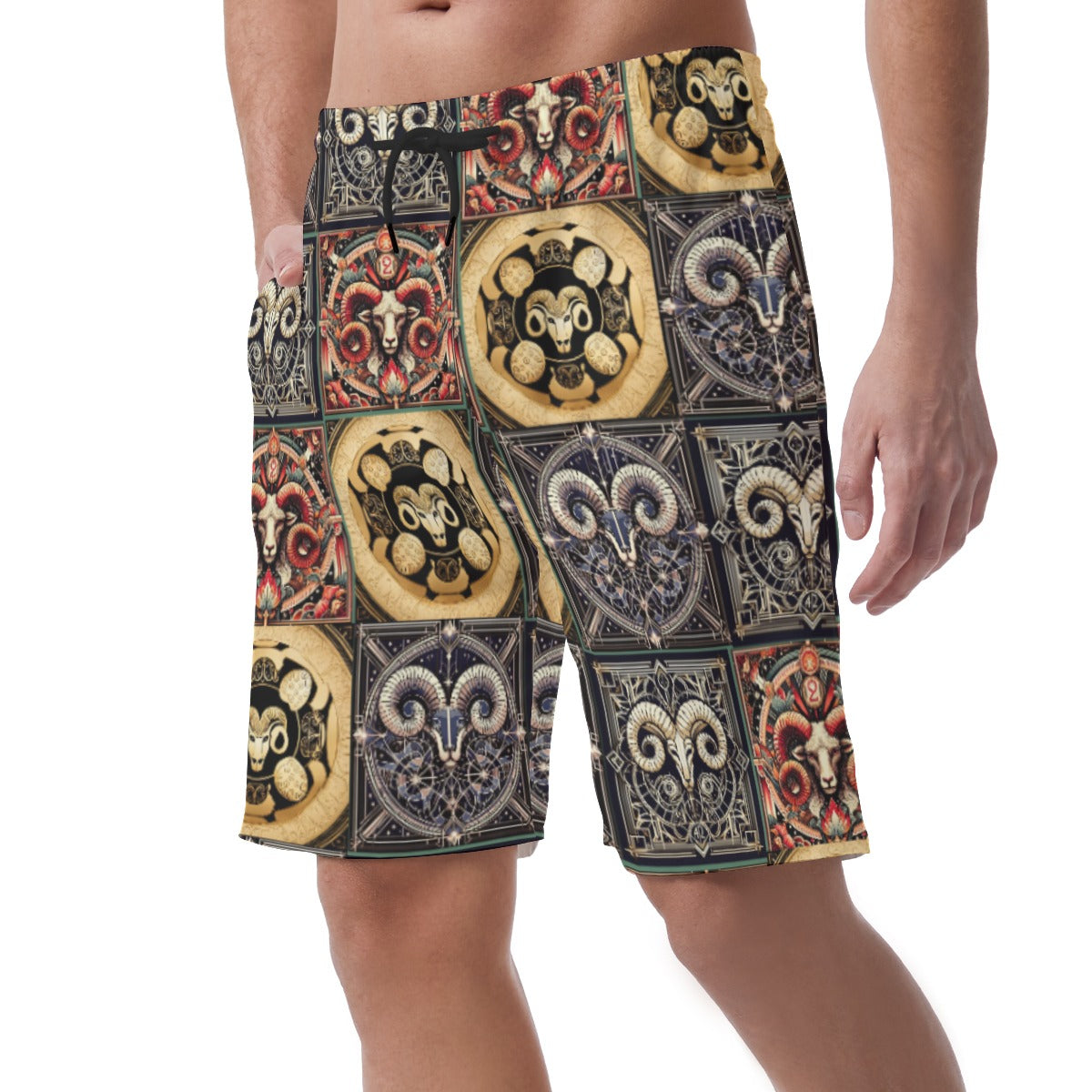 Men's Casual Zodiac Fashion Shorts- Aries