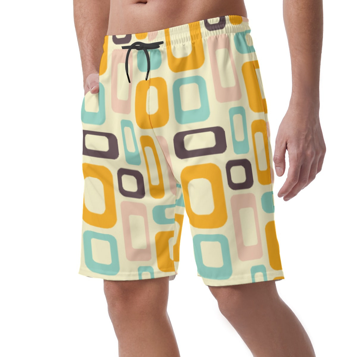 Retro Pattern Mens Fashion Shorts - Stylish and Comfortable - Misfit Marketing Design Studios