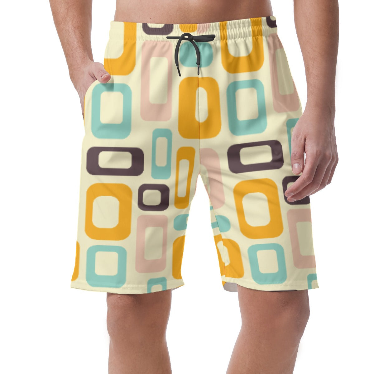 Retro Pattern Mens Fashion Shorts - Stylish and Comfortable - Misfit Marketing Design Studios