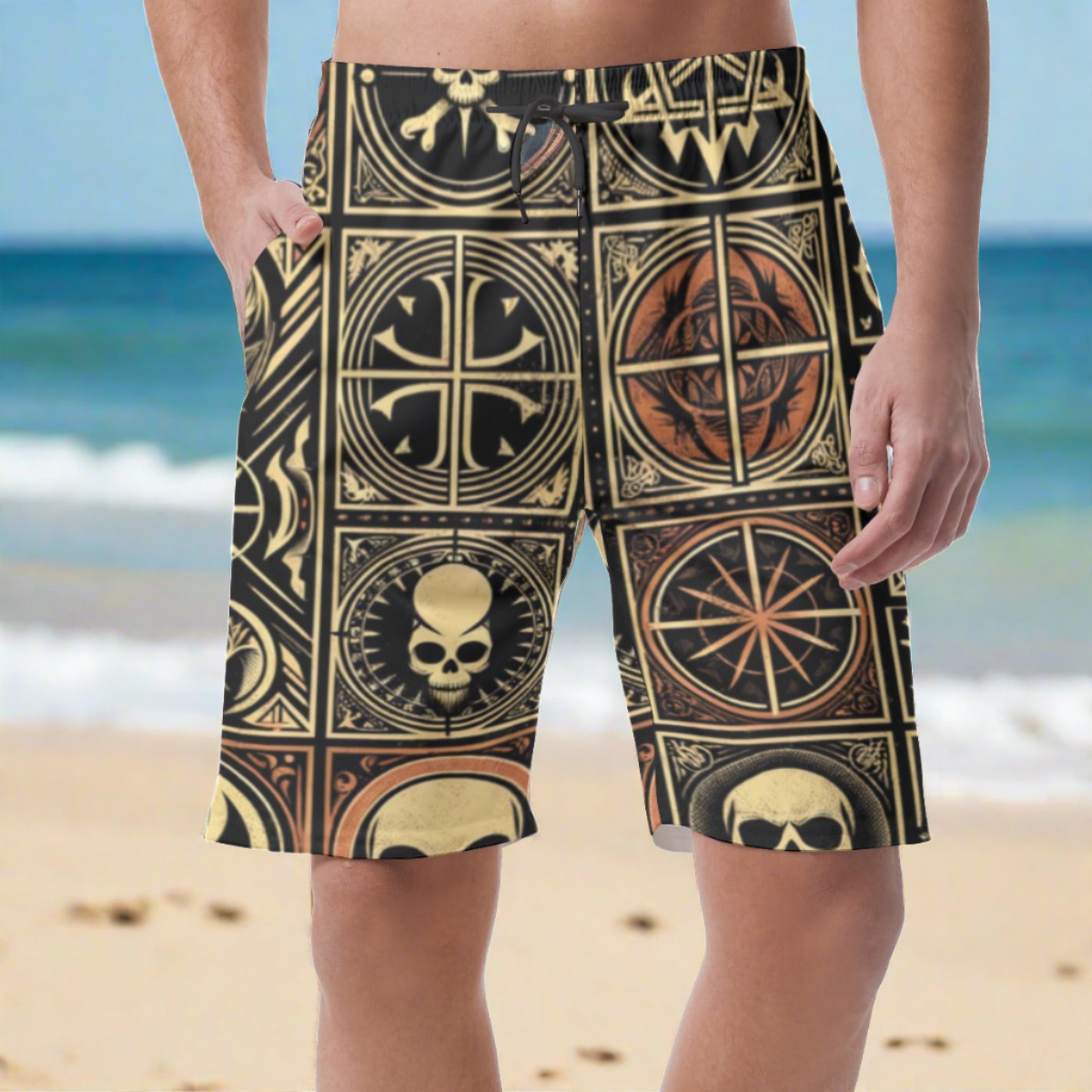 Rebel Summer Mens Shorts - Fashion Rebellion - Misfit Marketing Design Studios