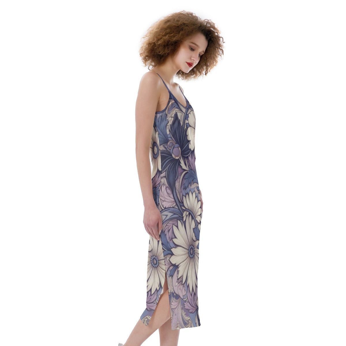 Women's Lavender Floral Cami Dress