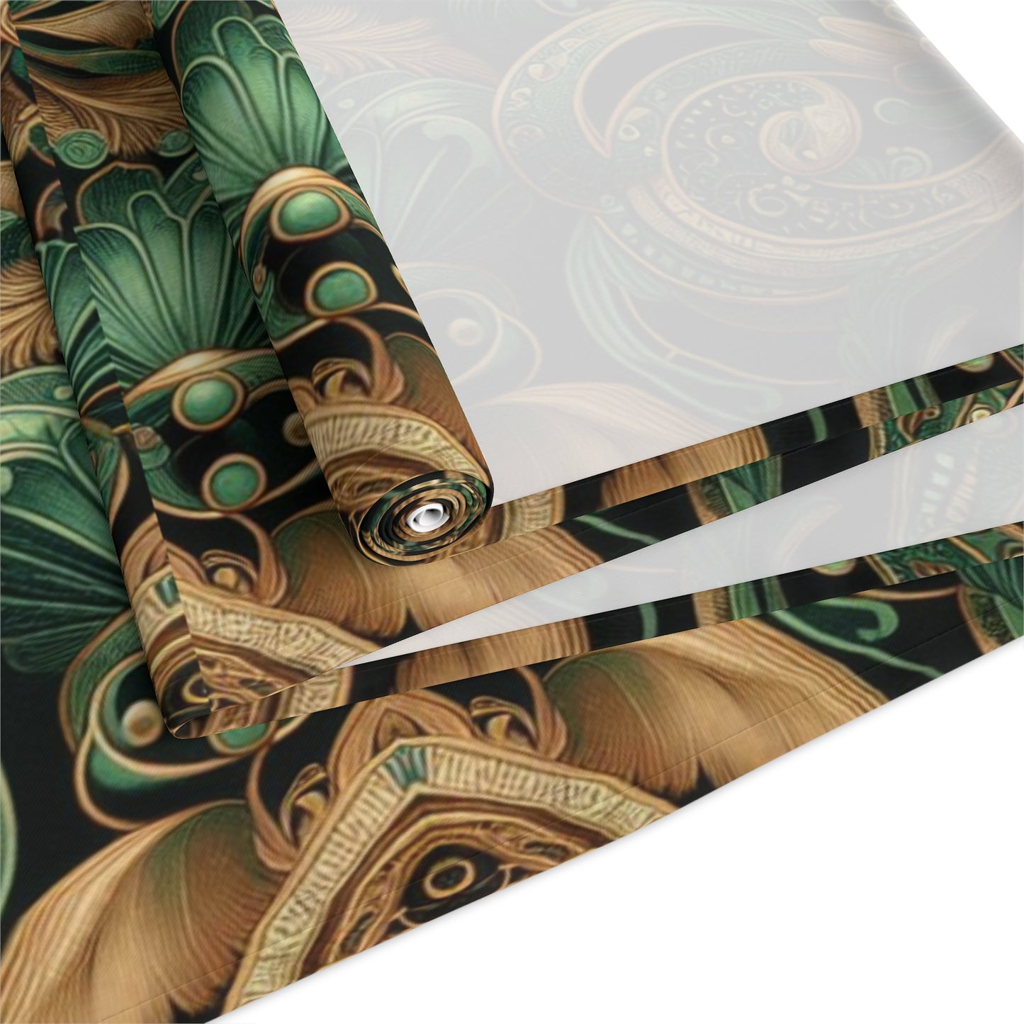 Ornate Emerald Table Runner