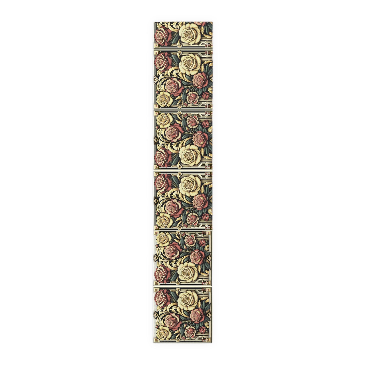 Elegant Red Yellow Roses Table Runner - Perfect for Any Occasion