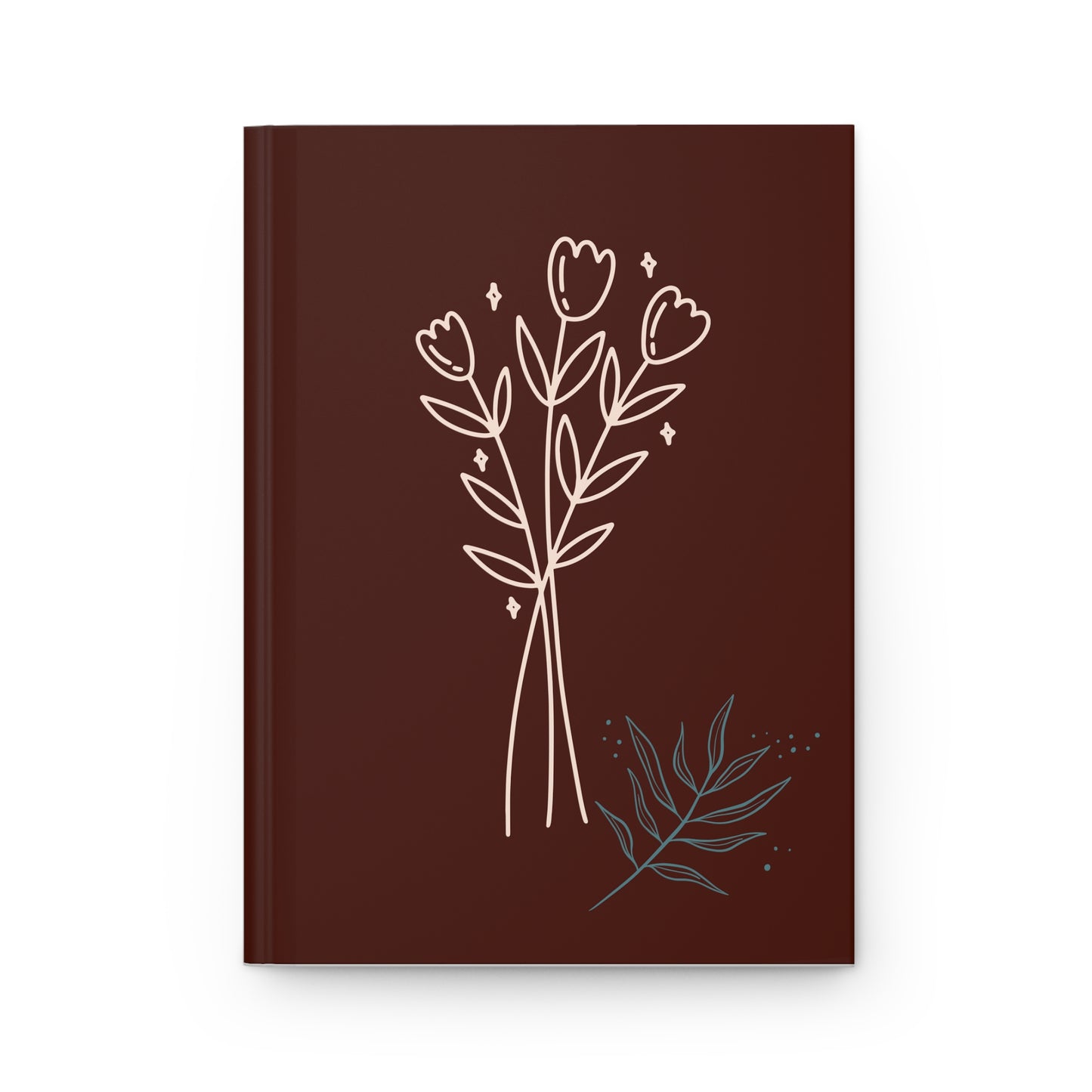 Simply Floral Hardcover Journal - Misfit Marketing Design Studios