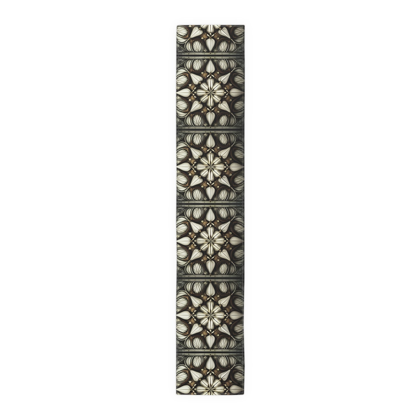 Ivory Art Deco Pattern Table Runner