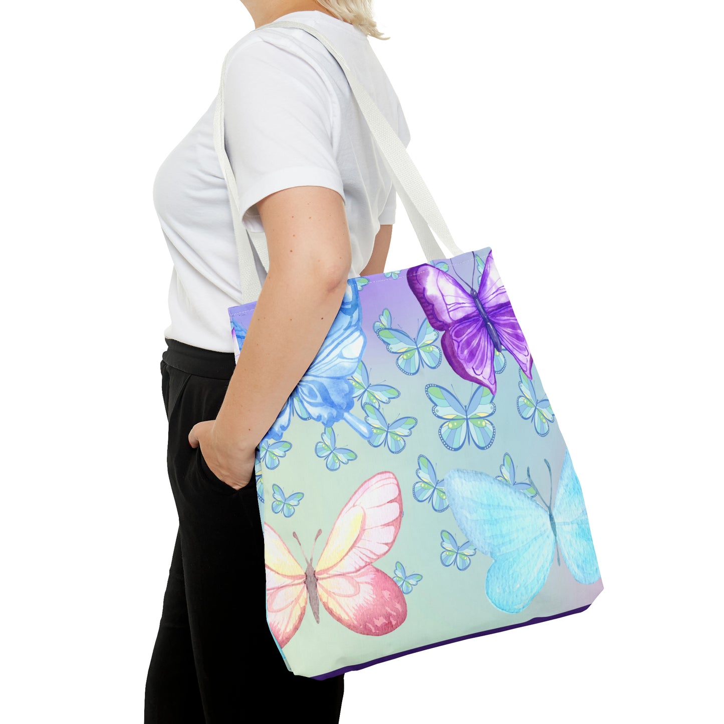 Pastel Butterfly Tote Bag - Soft and Stylish for Every Occasion - Misfit Marketing Design Studios