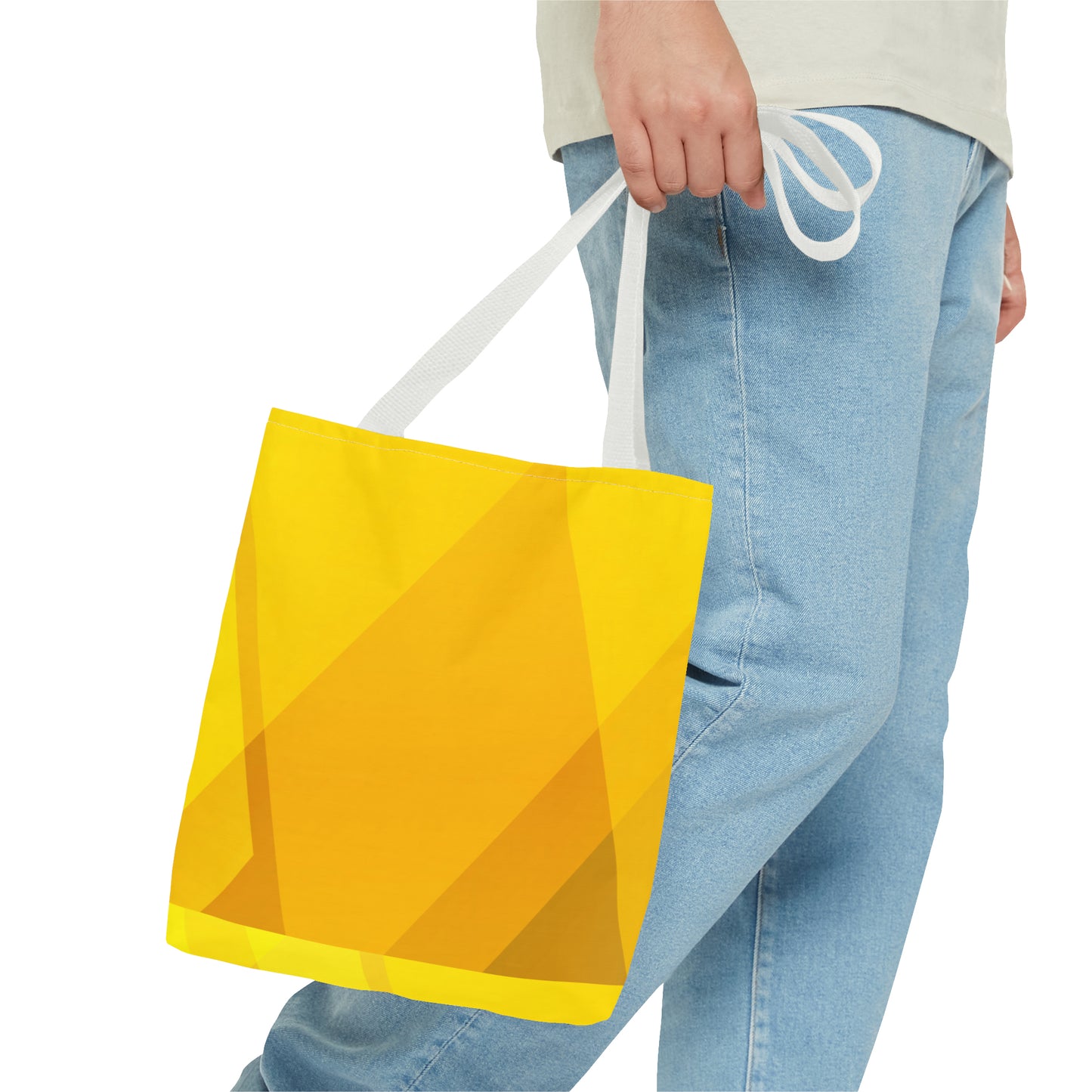 Golden Yellow Abstract Spring Tote - Vibrant Stylish and Perfect for the Season - Misfit Marketing Design Studios