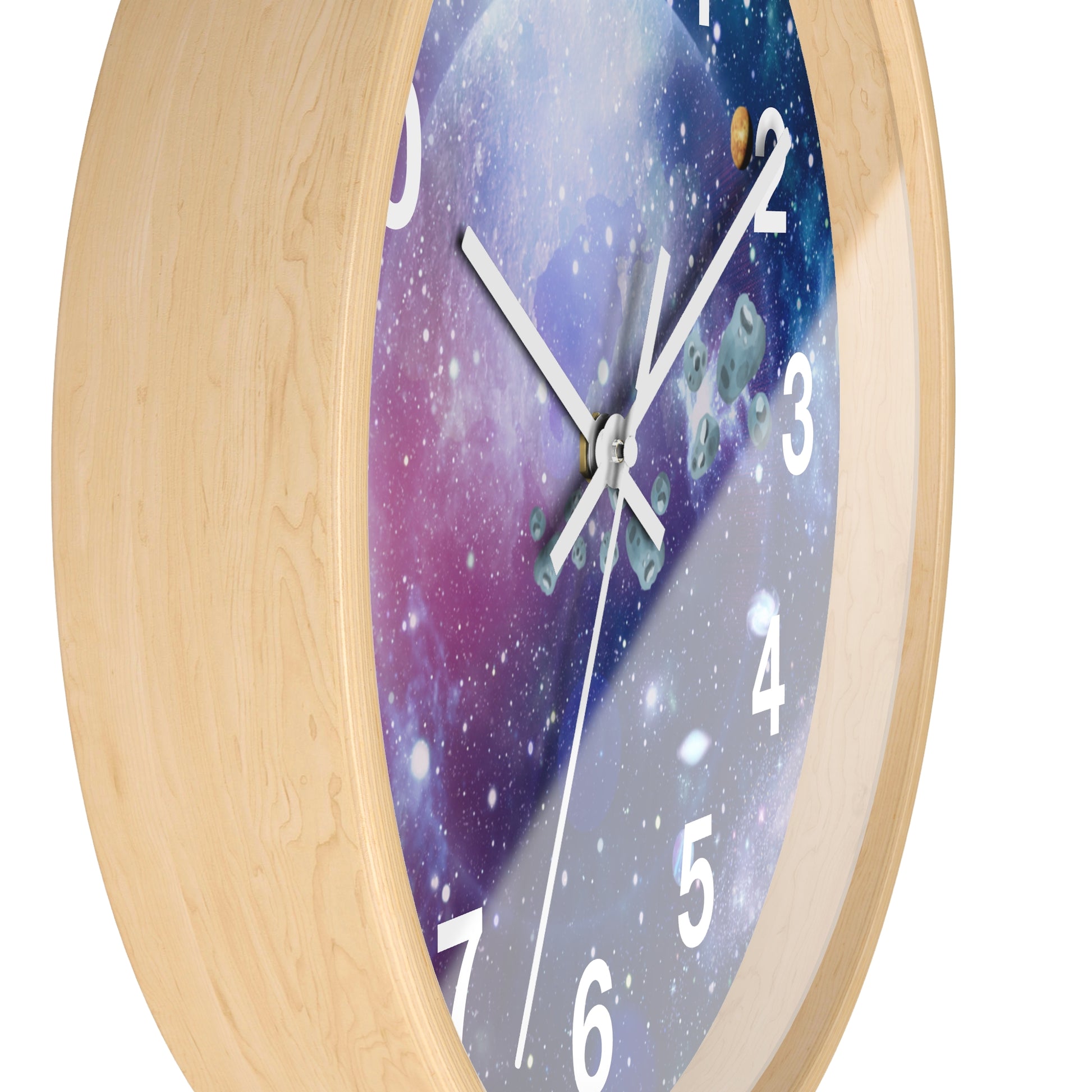 Space and Time Wall Clock - Modern Home Decor Accessory - Misfit Marketing Design Studios