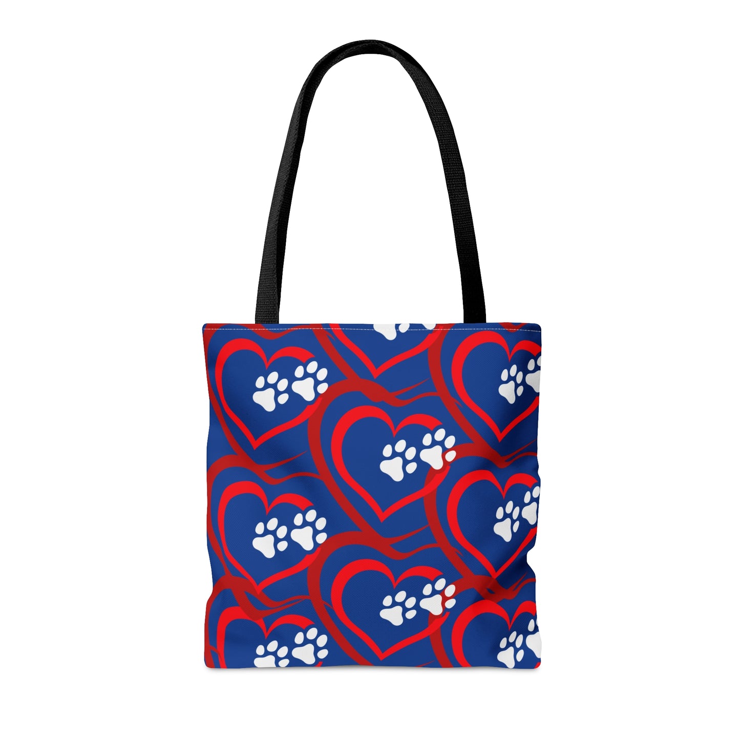 Paw Prints on My Heart Tote Bag - Misfit Marketing Design Studios