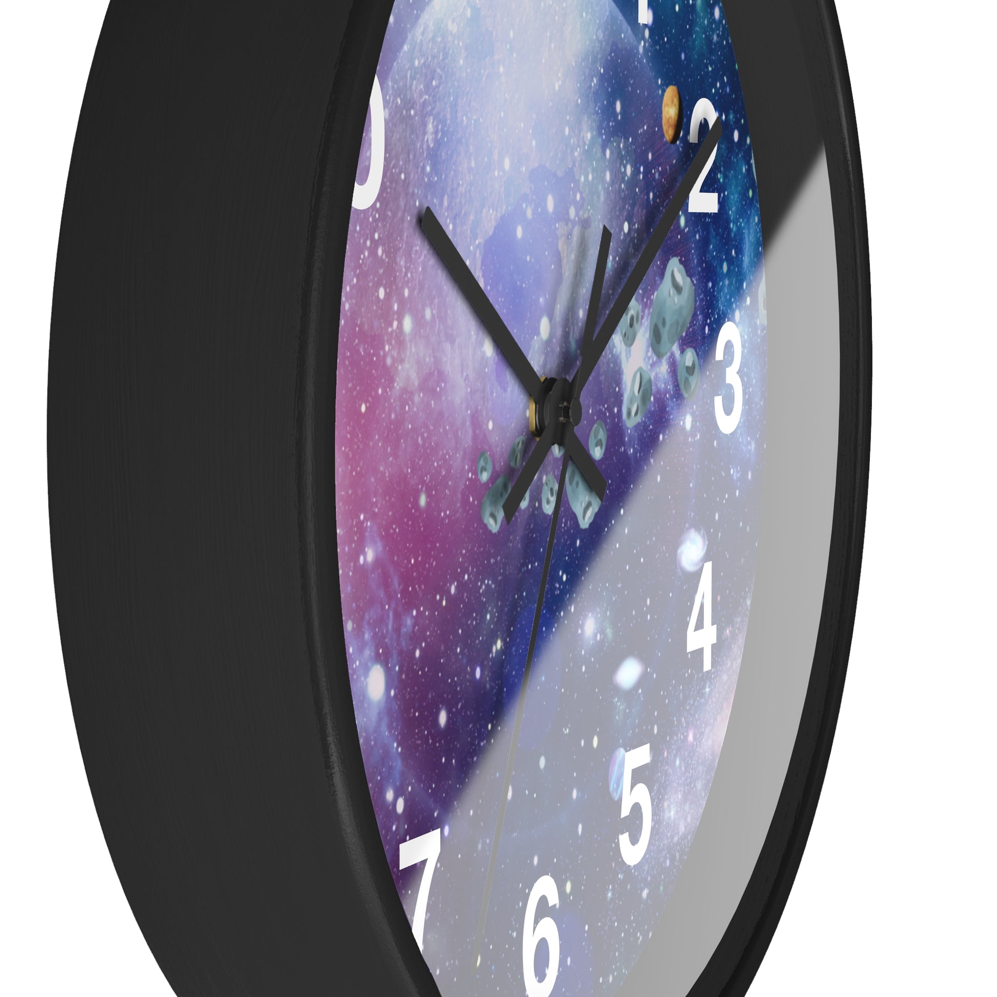 Space and Time Wall Clock - Modern Home Decor Accessory - Misfit Marketing Design Studios