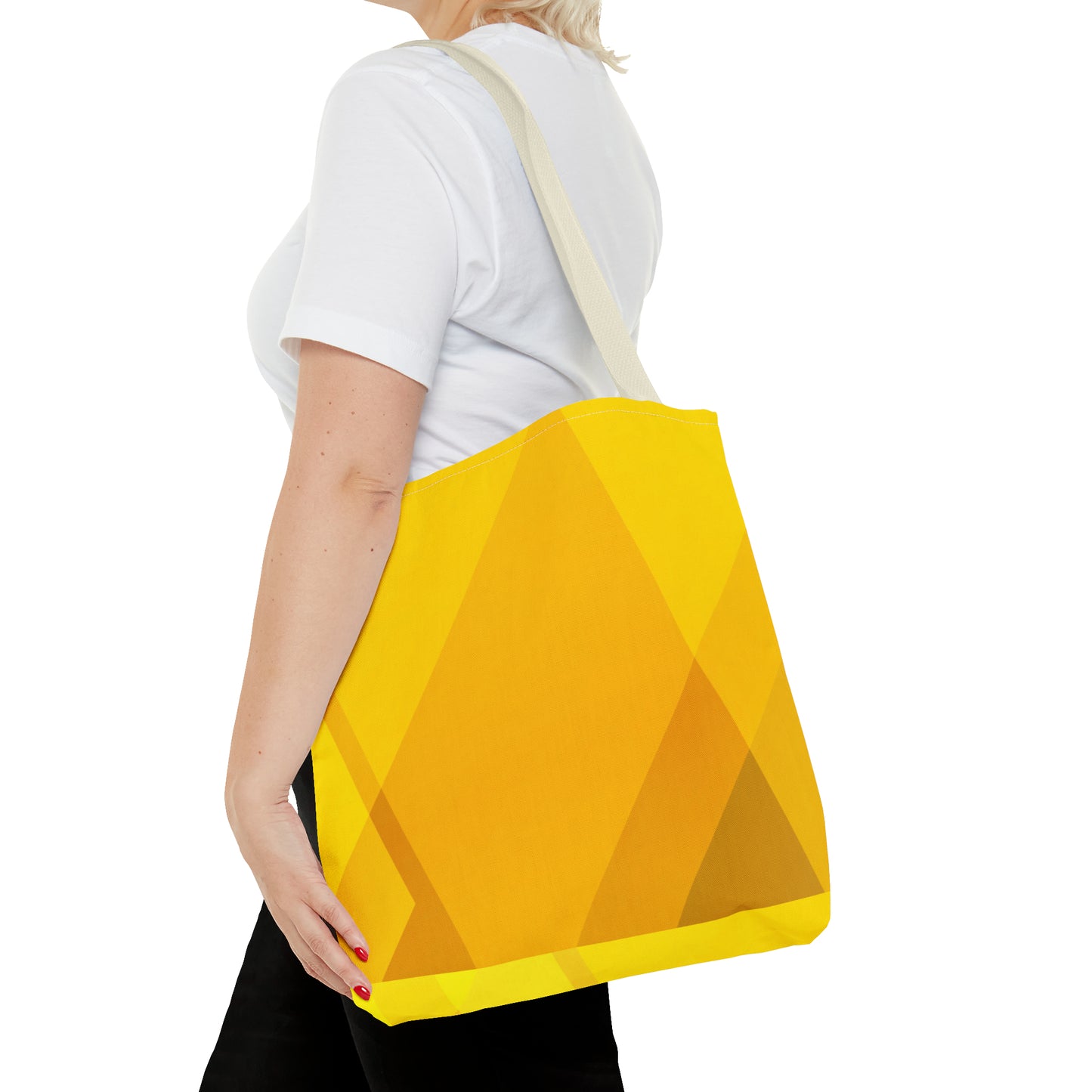 Golden Yellow Abstract Spring Tote - Vibrant Stylish and Perfect for the Season - Misfit Marketing Design Studios