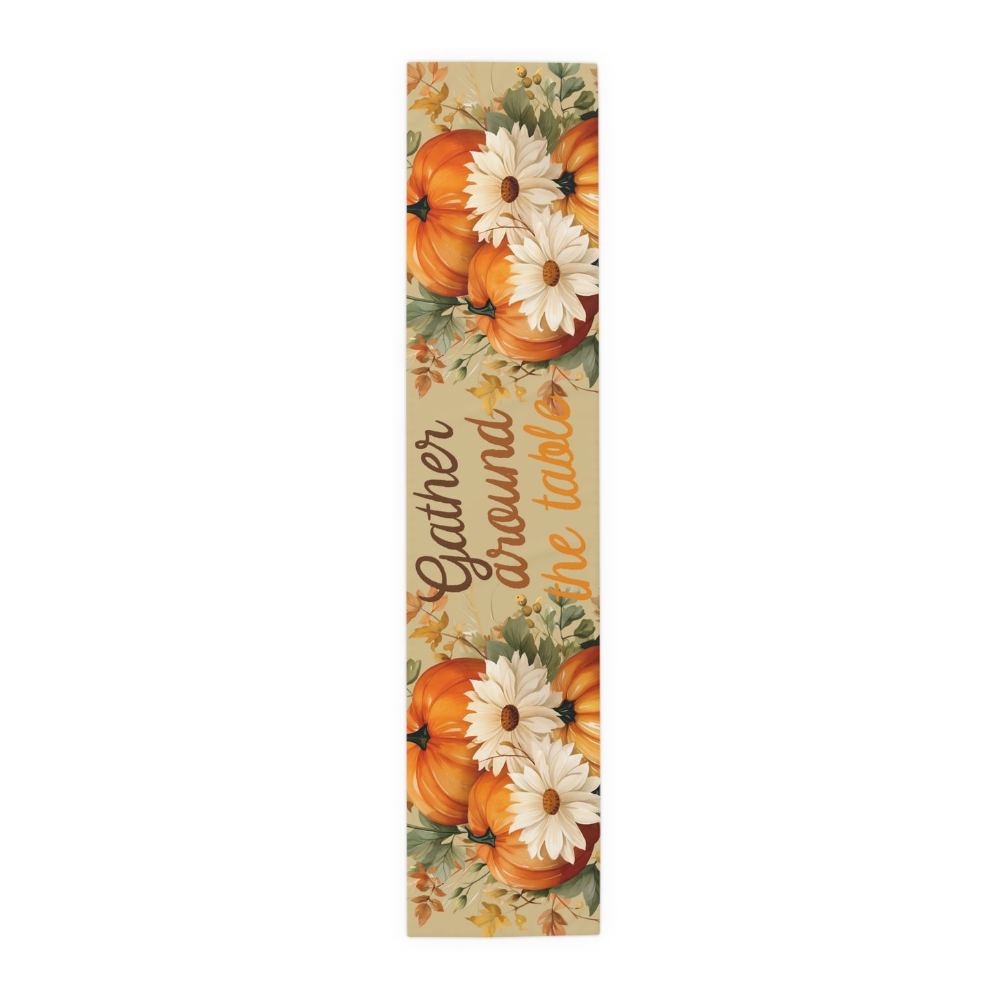 Thanksgiving Table Runner with Pumpkins - Misfit Marketing Design Studios