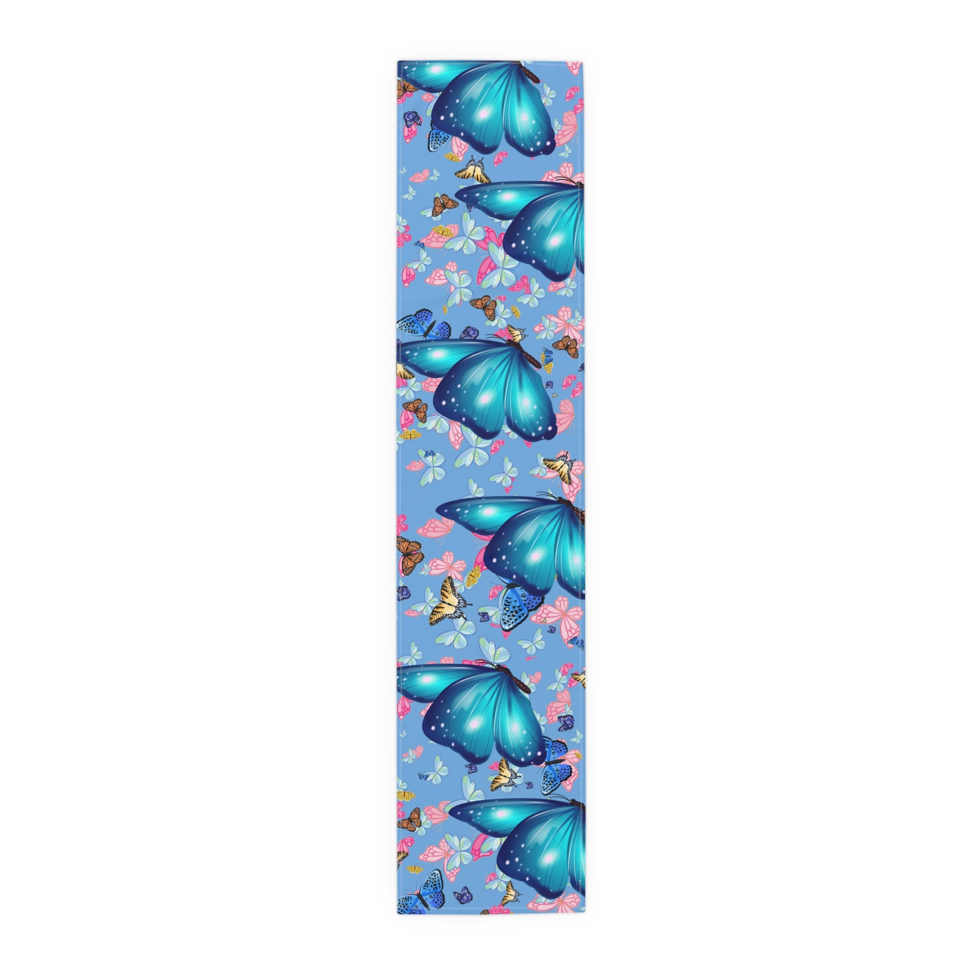 Blue Butterfly Medley Table Runner - Elegant Home Decor for Any Occasion - Misfit Marketing Design Studios