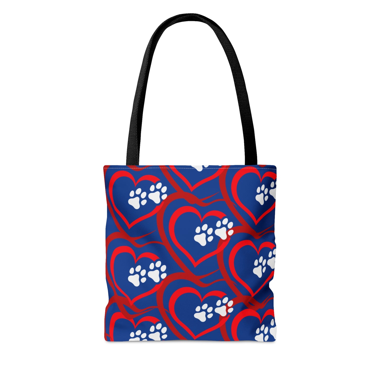 Paw Prints on My Heart Tote Bag - Misfit Marketing Design Studios