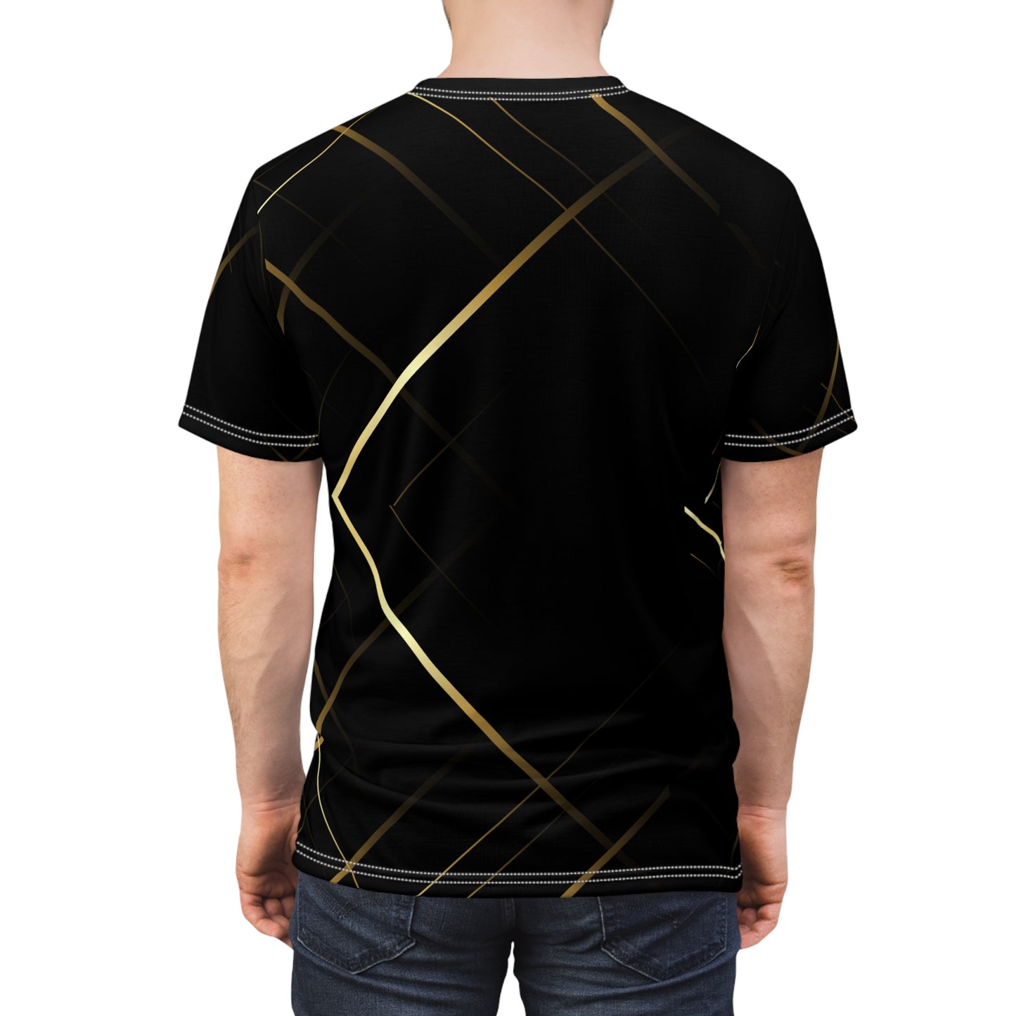 Men's Gold Beams T-Shirt - Misfit Marketing Designs