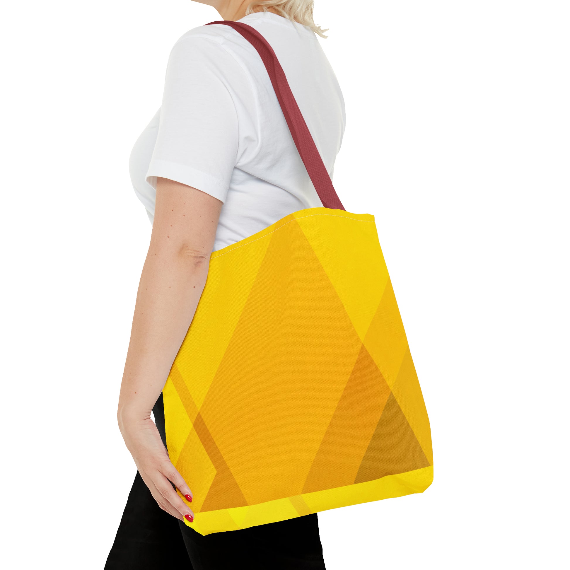 Golden Yellow Abstract Spring Tote - Vibrant Stylish and Perfect for the Season - Misfit Marketing Design Studios