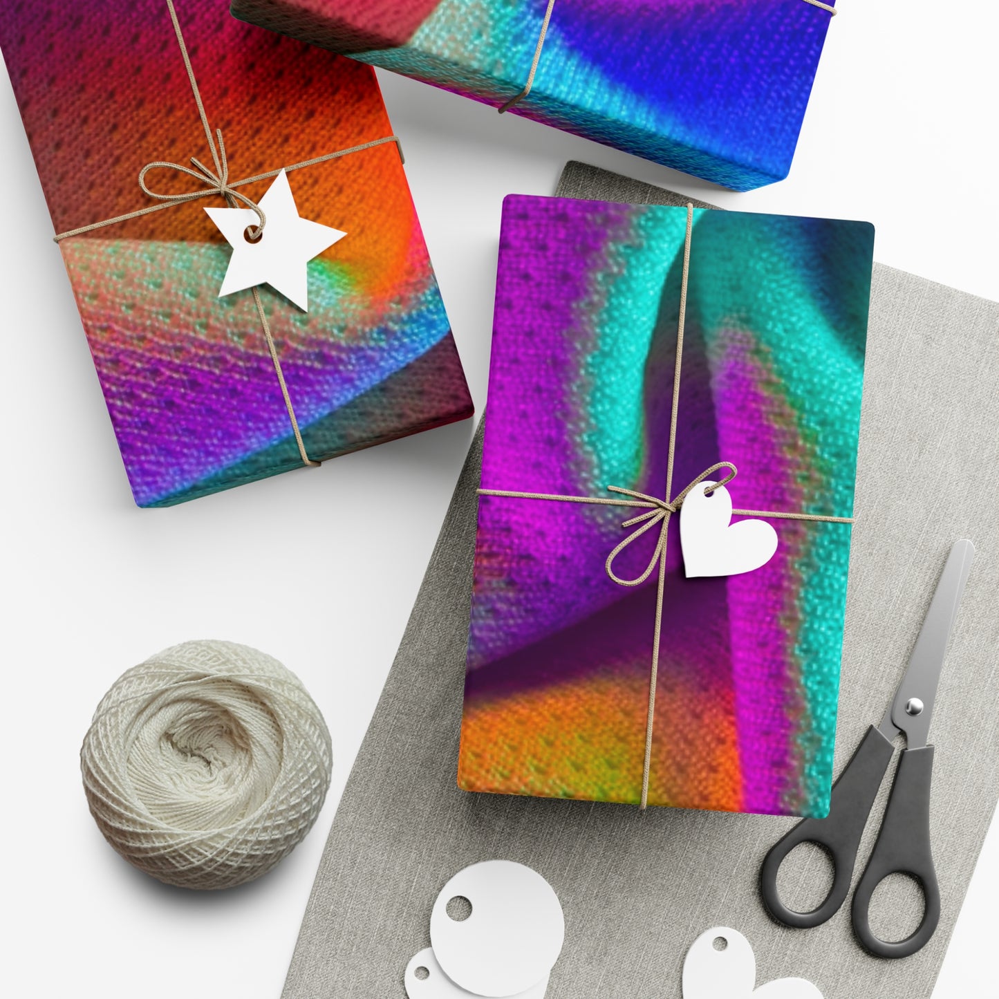 Multi Colorful Gift Wrap Paper - Misfit Marketing Design Studios