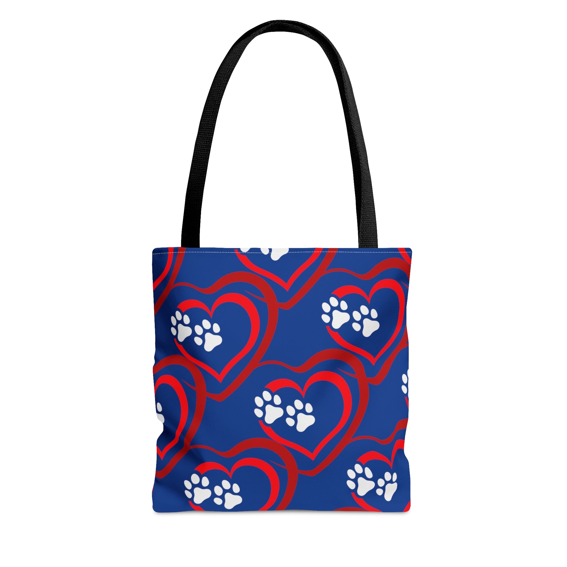 Paw Prints on My Heart Tote Bag - Misfit Marketing Design Studios