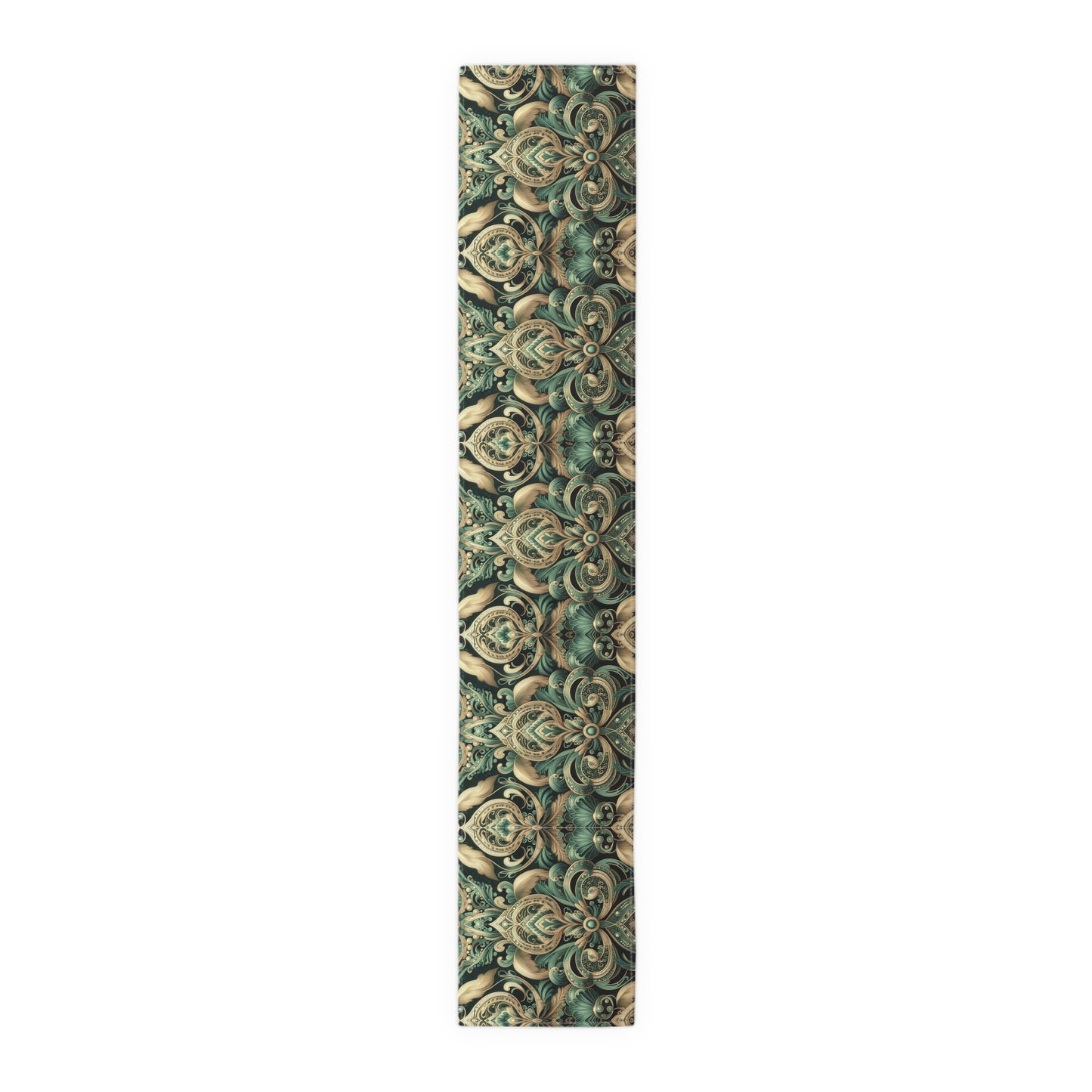 Ornate Emerald Table Runner