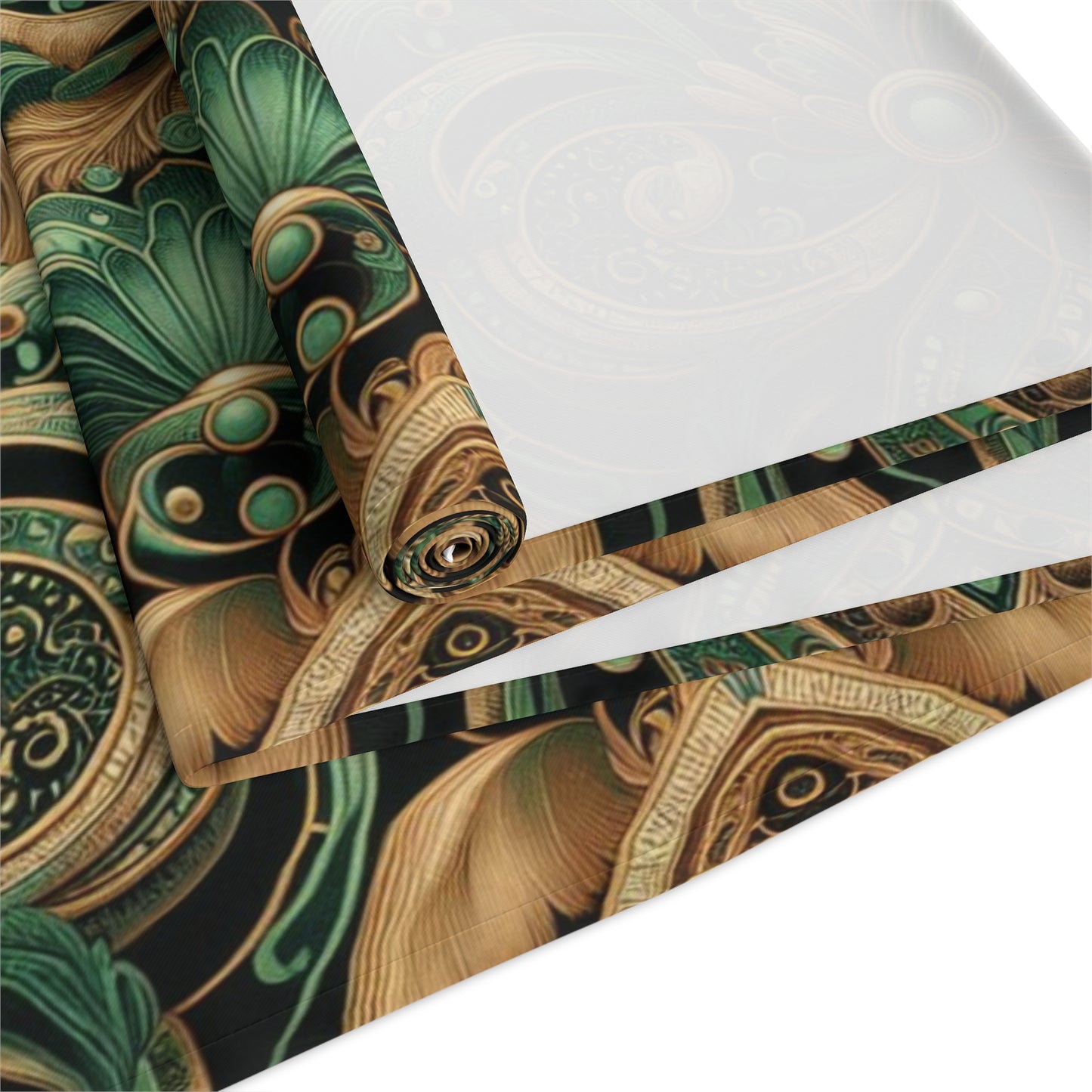 Ornate Emerald Table Runner