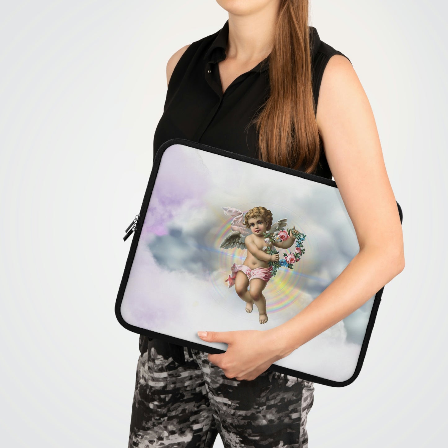 Cherub Cloud Laptop Sleeve - Misfit Marketing Designs