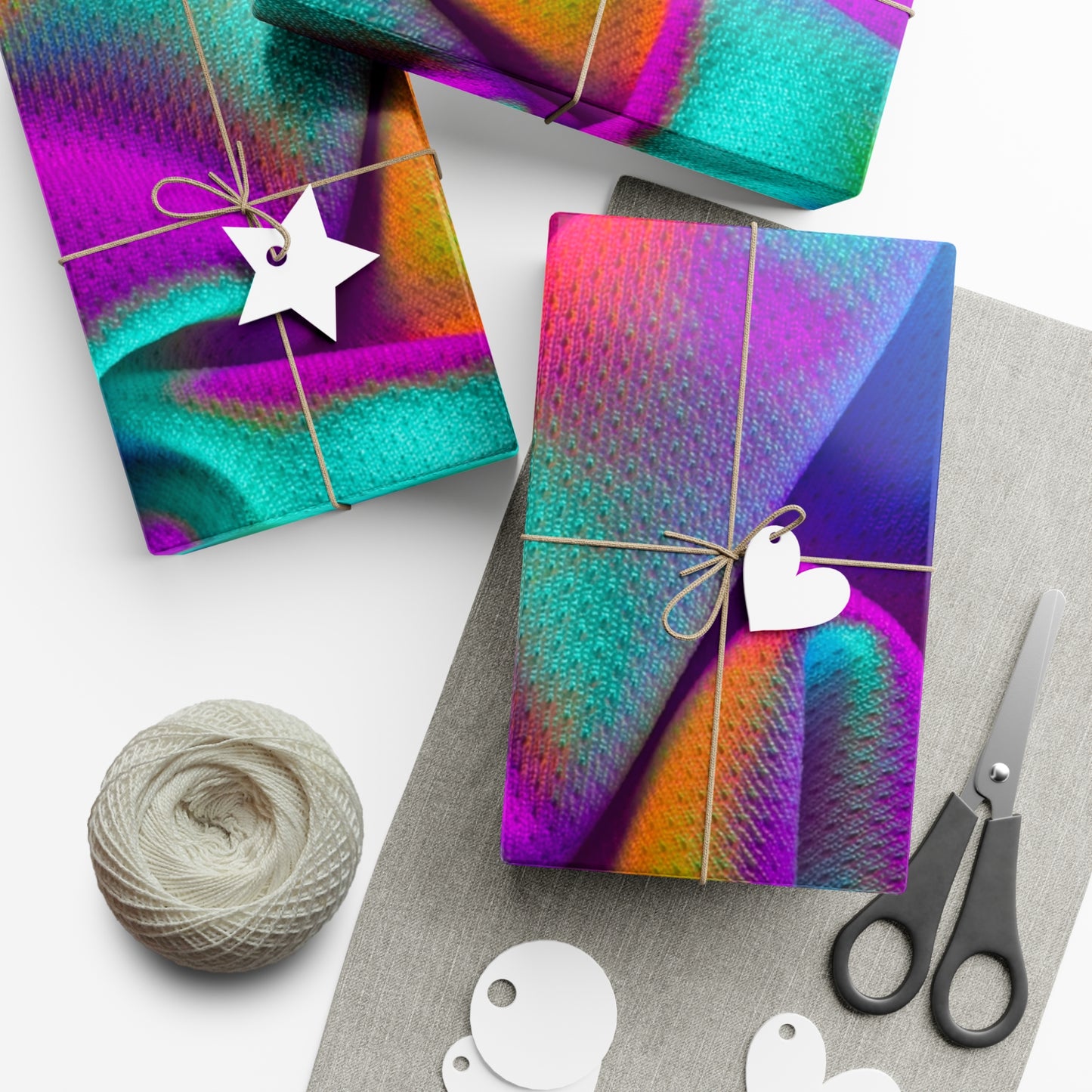 Multi Colorful Gift Wrap Paper - Misfit Marketing Design Studios