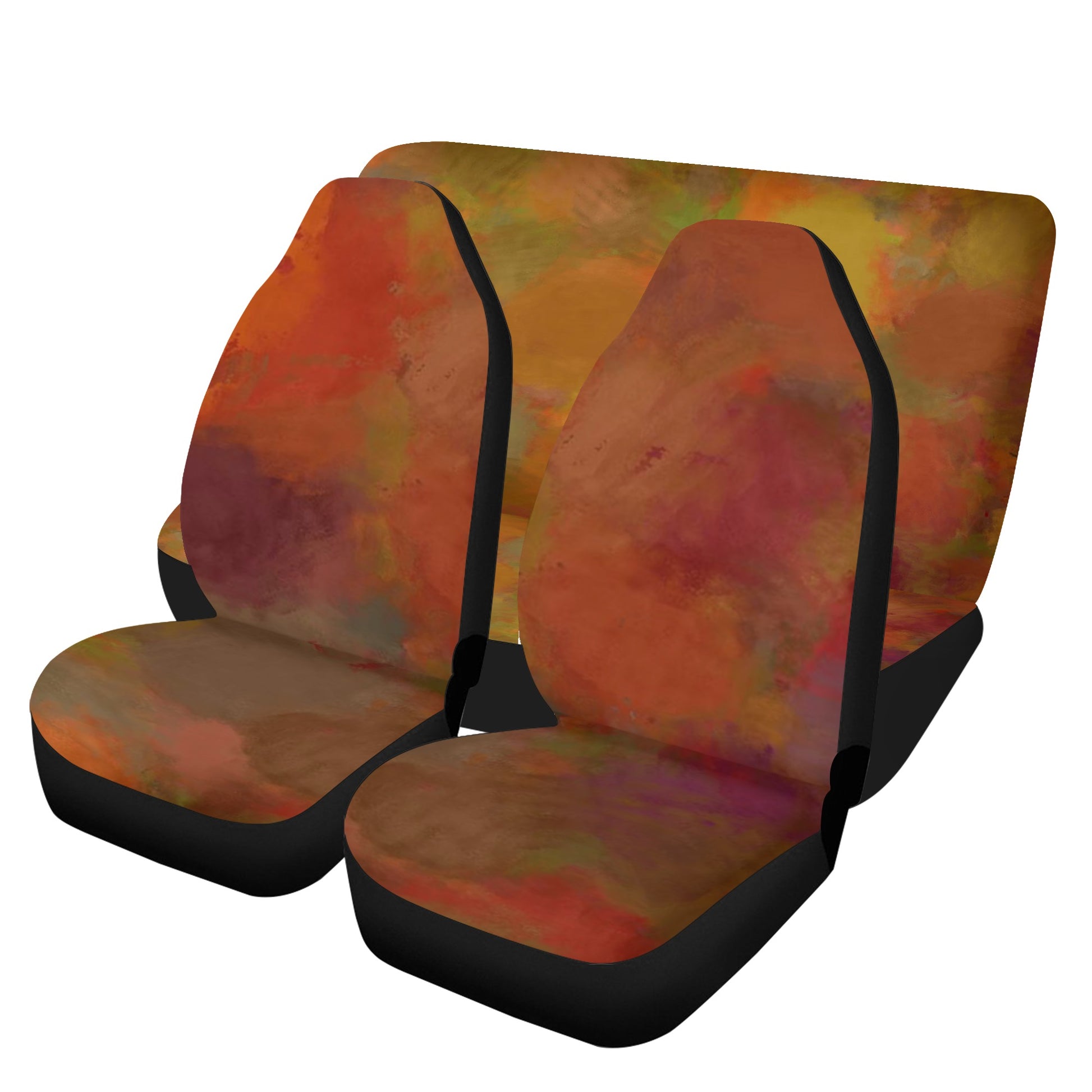 Copper Abstract Car Seat Cover Set - Stylish and Functional Protection for Your Car Seats with Abstract Design - Misfit Marketing Design Studios