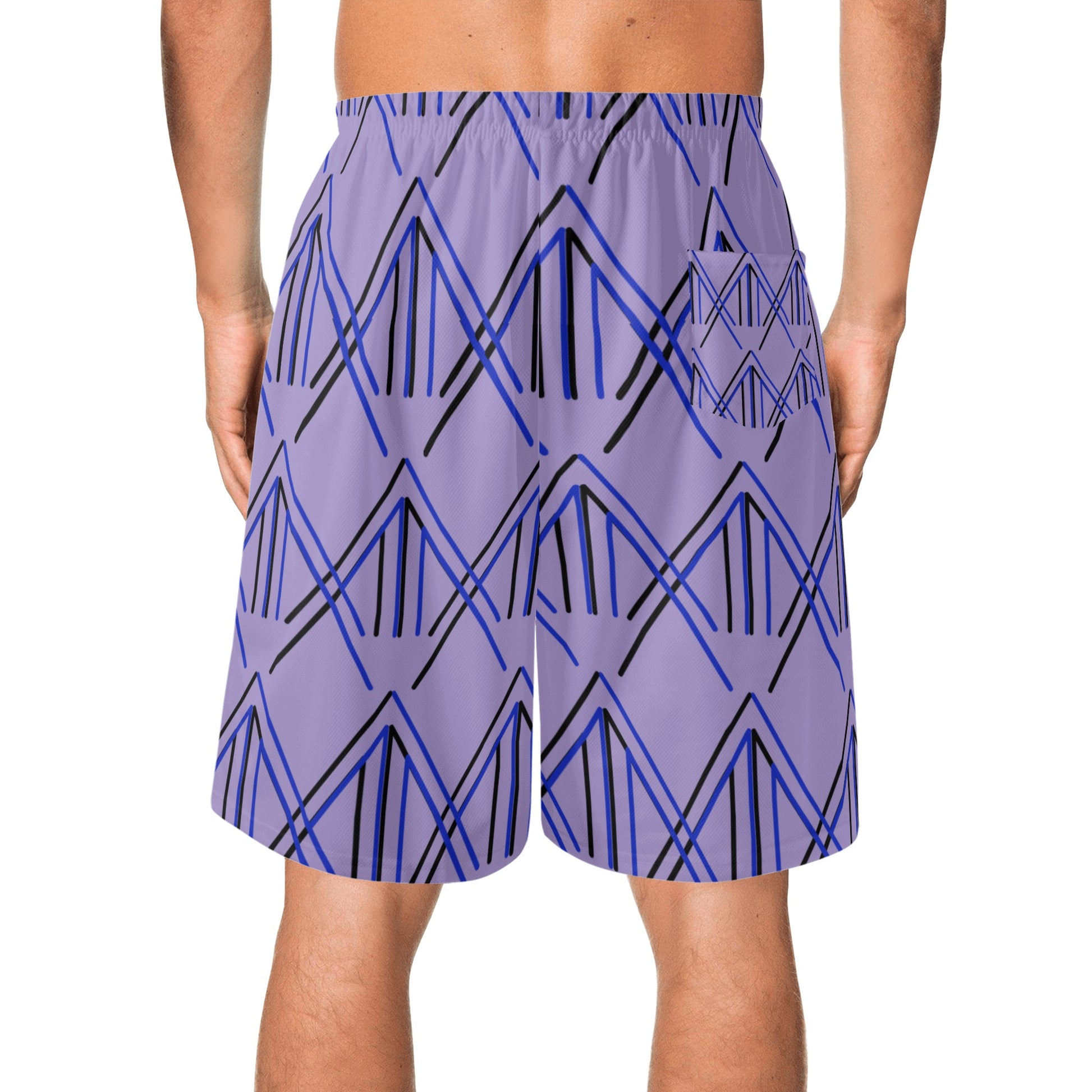 Men's Lightweight Lavender Beach Shorts - Misfit Marketing Designs