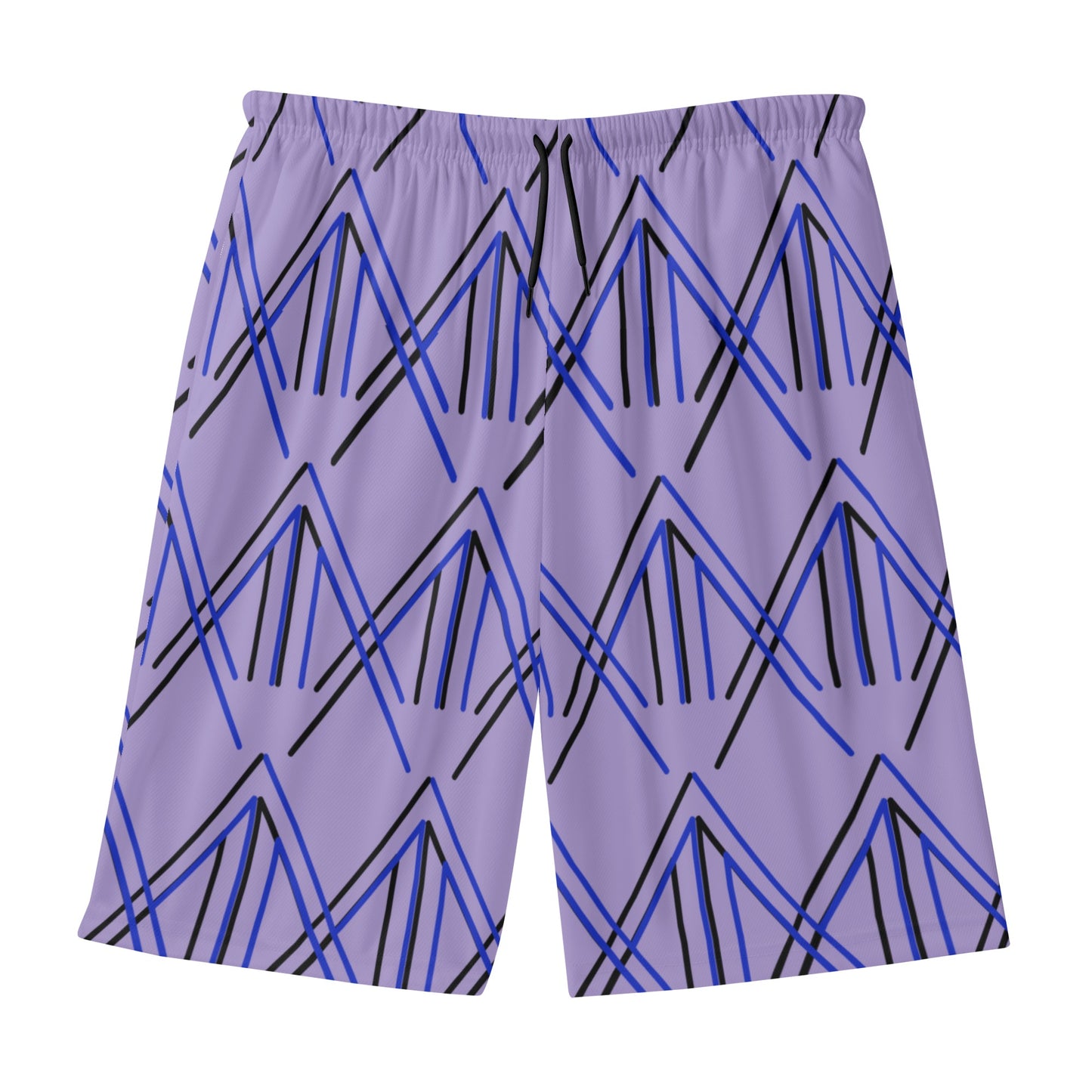 Men's Lightweight Lavender Beach Shorts - Misfit Marketing Designs