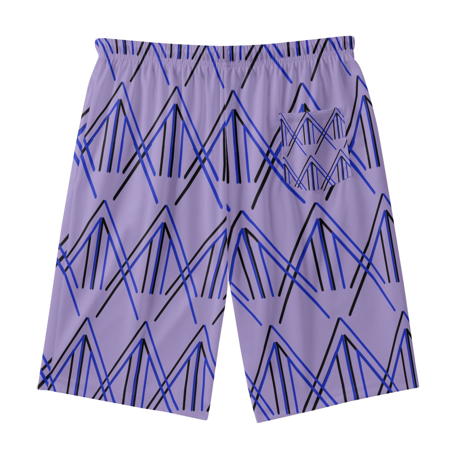 Men's Lightweight Lavender Beach Shorts - Misfit Marketing Designs