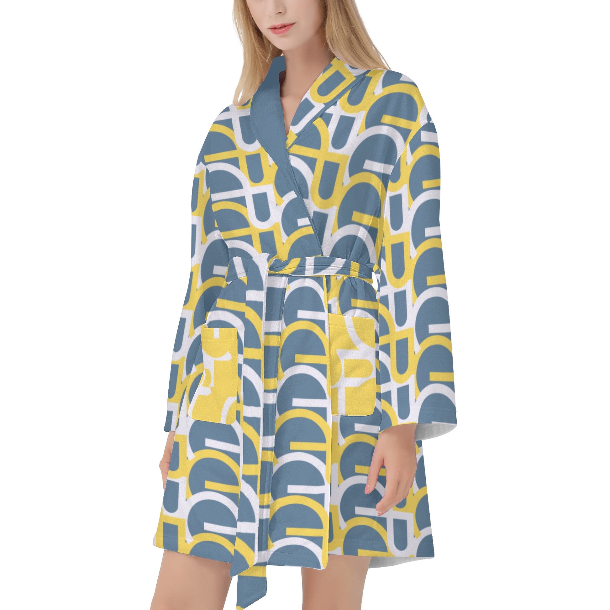 Women's ColorLines Bathrobe - Misfit Marketing Designs