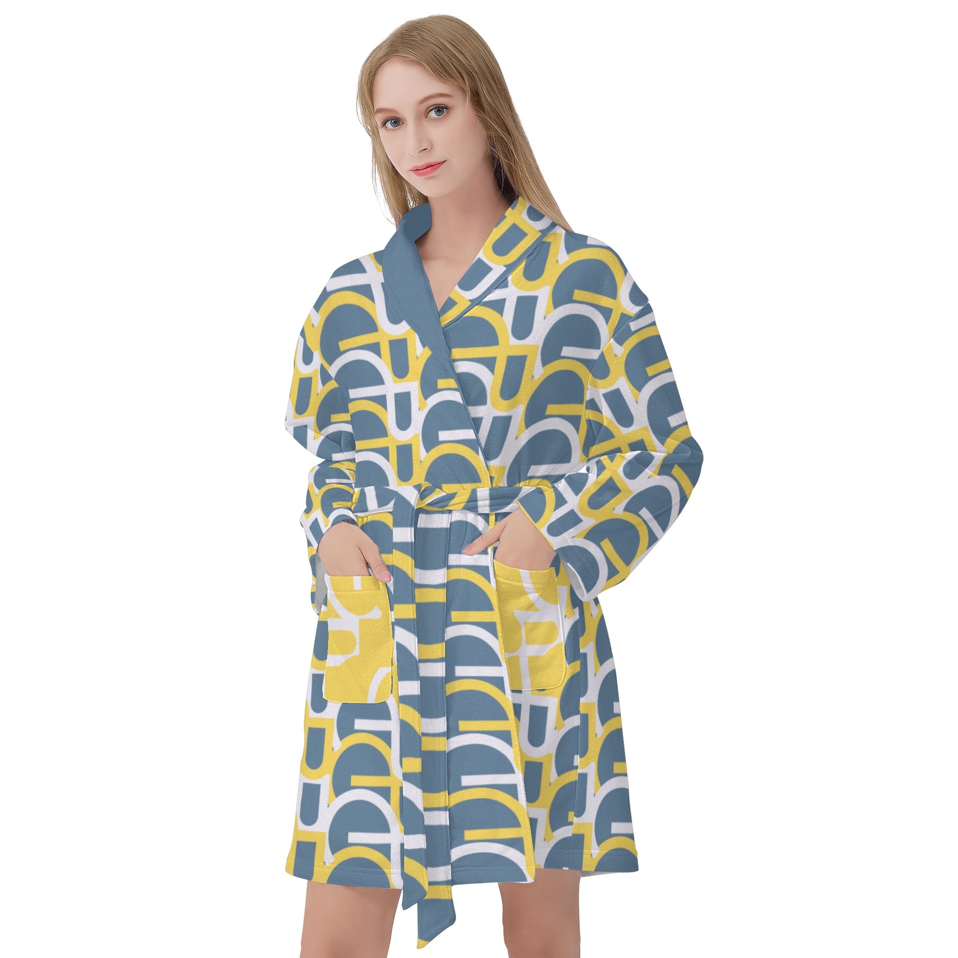 Women's ColorLines Bathrobe - Misfit Marketing Designs