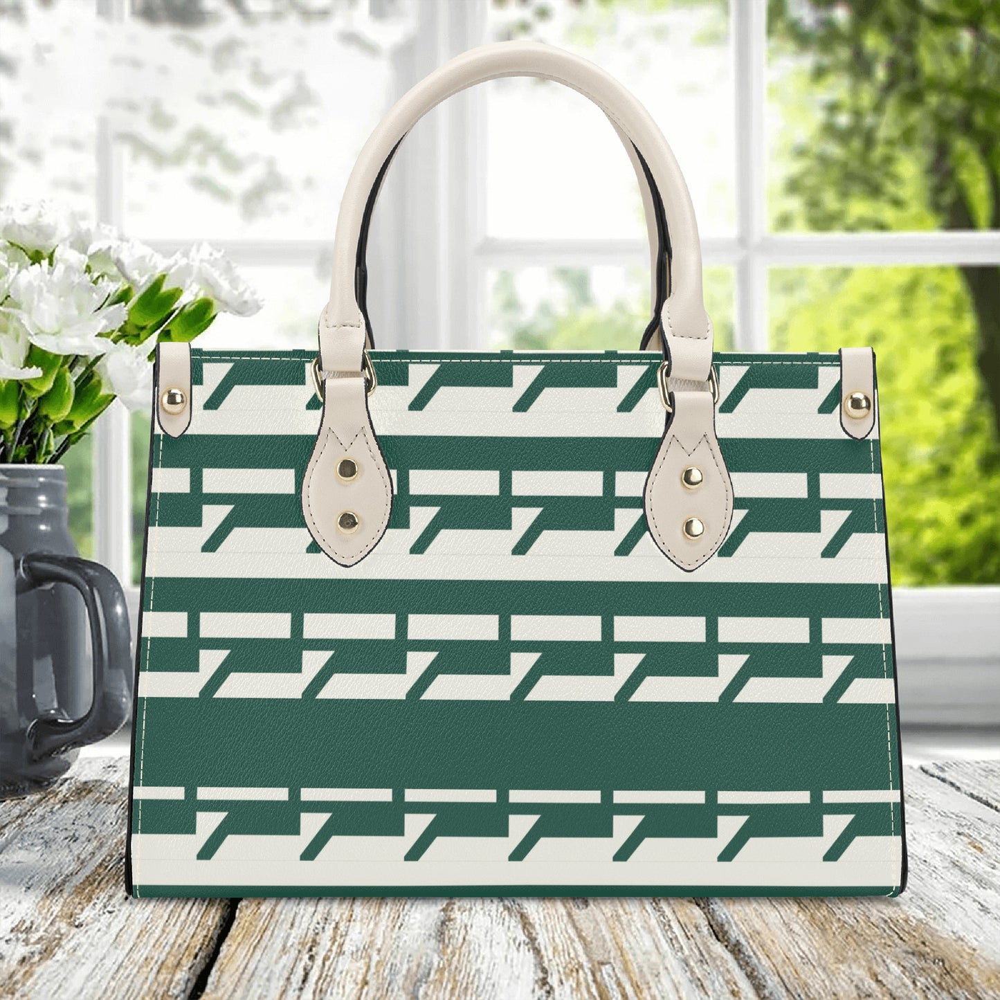 Brunswick Green Leather Handbag - Misfit Marketing Designs