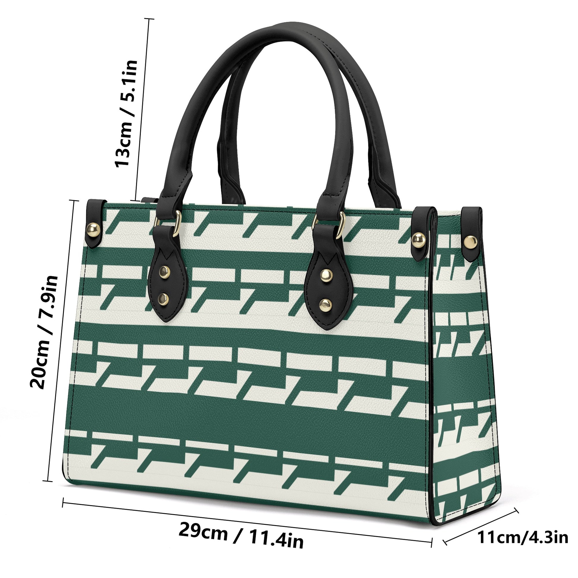 Brunswick Green Leather Handbag - Misfit Marketing Designs