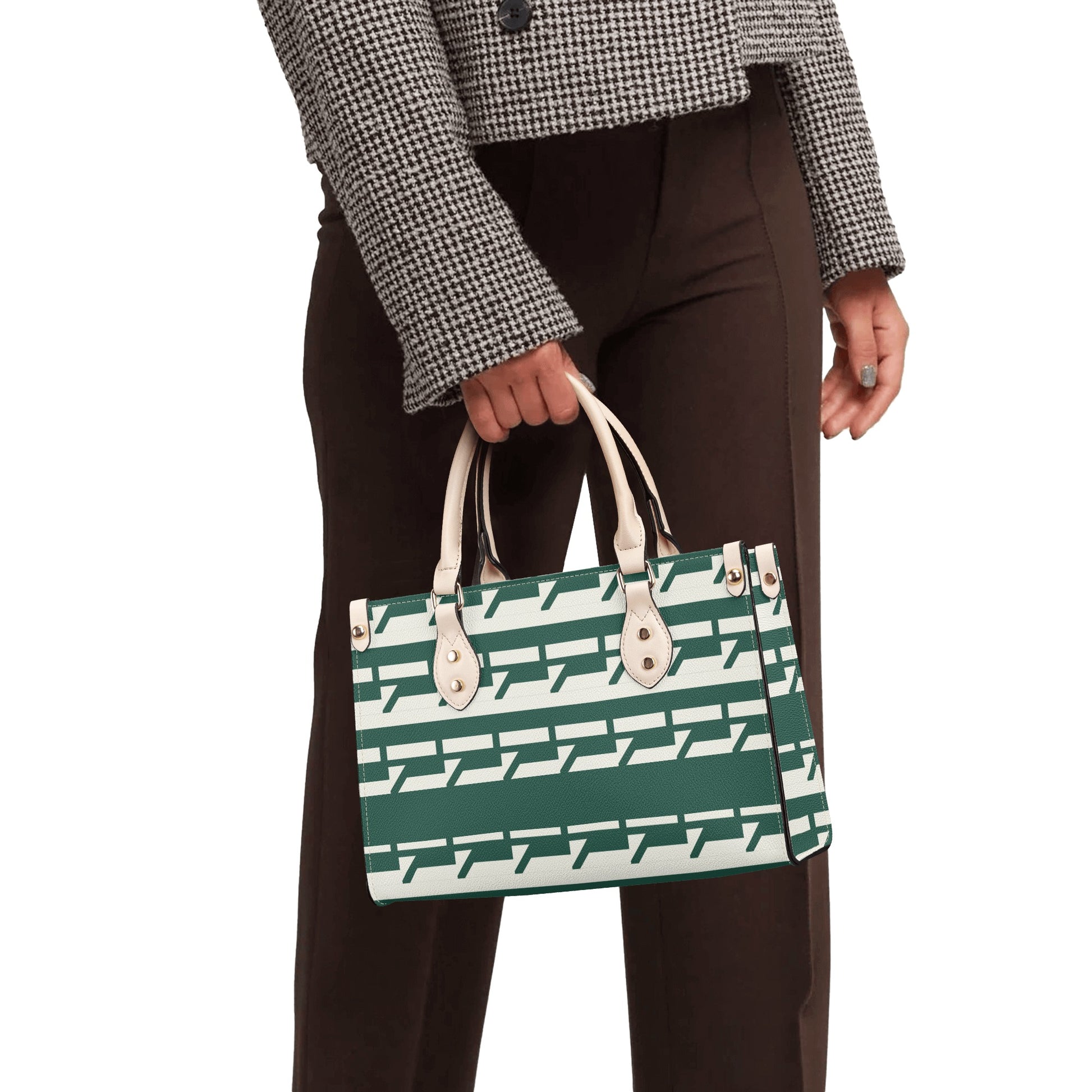 Brunswick Green Leather Handbag - Misfit Marketing Designs