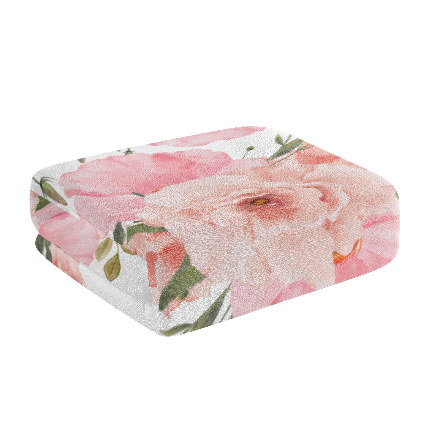 Pink Floral Bath Towel - Misfit Marketing Designs