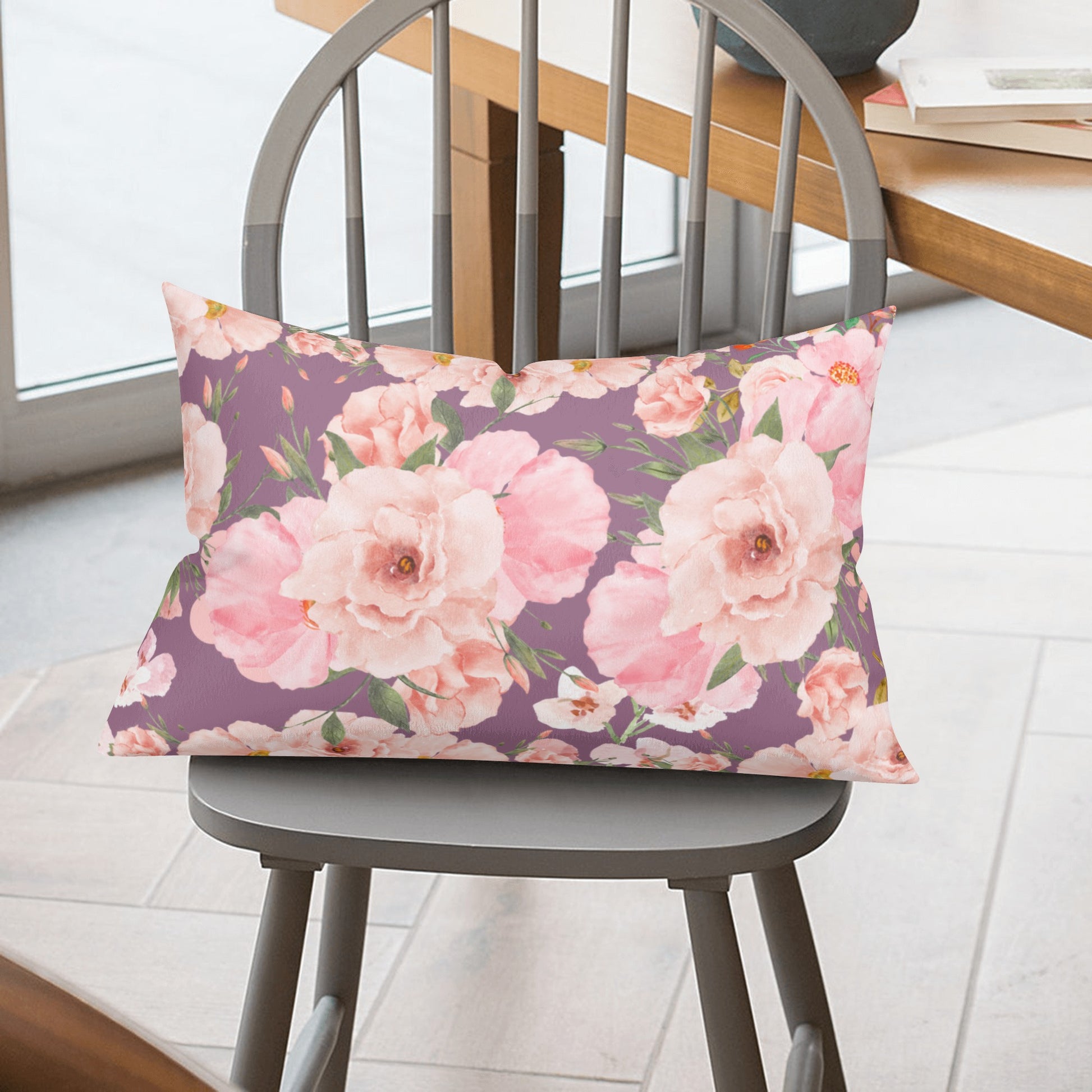 Double Sided Floral Bouquet Rectangular Pillow Cover - Misfit Marketing Designs