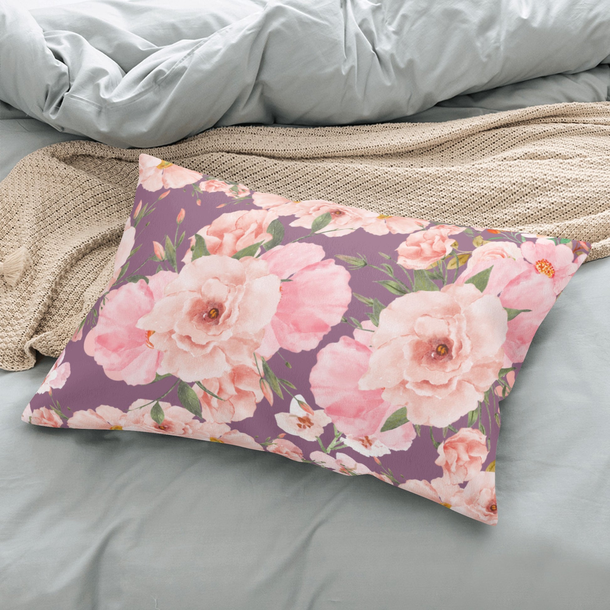 Double Sided Floral Bouquet Rectangular Pillow Cover - Misfit Marketing Designs