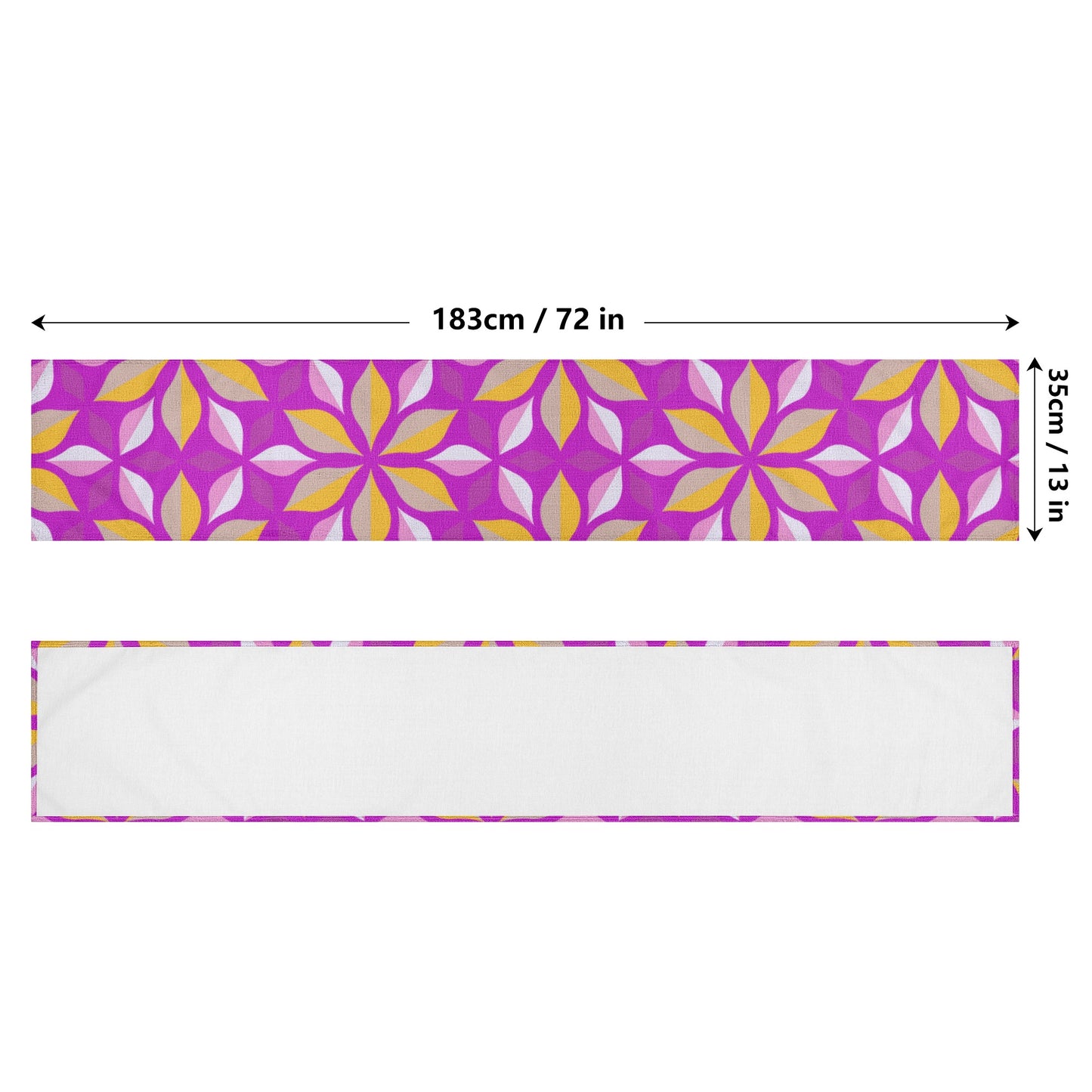 Razzle Dazzle Rose Table Runner - Misfit Marketing Designs