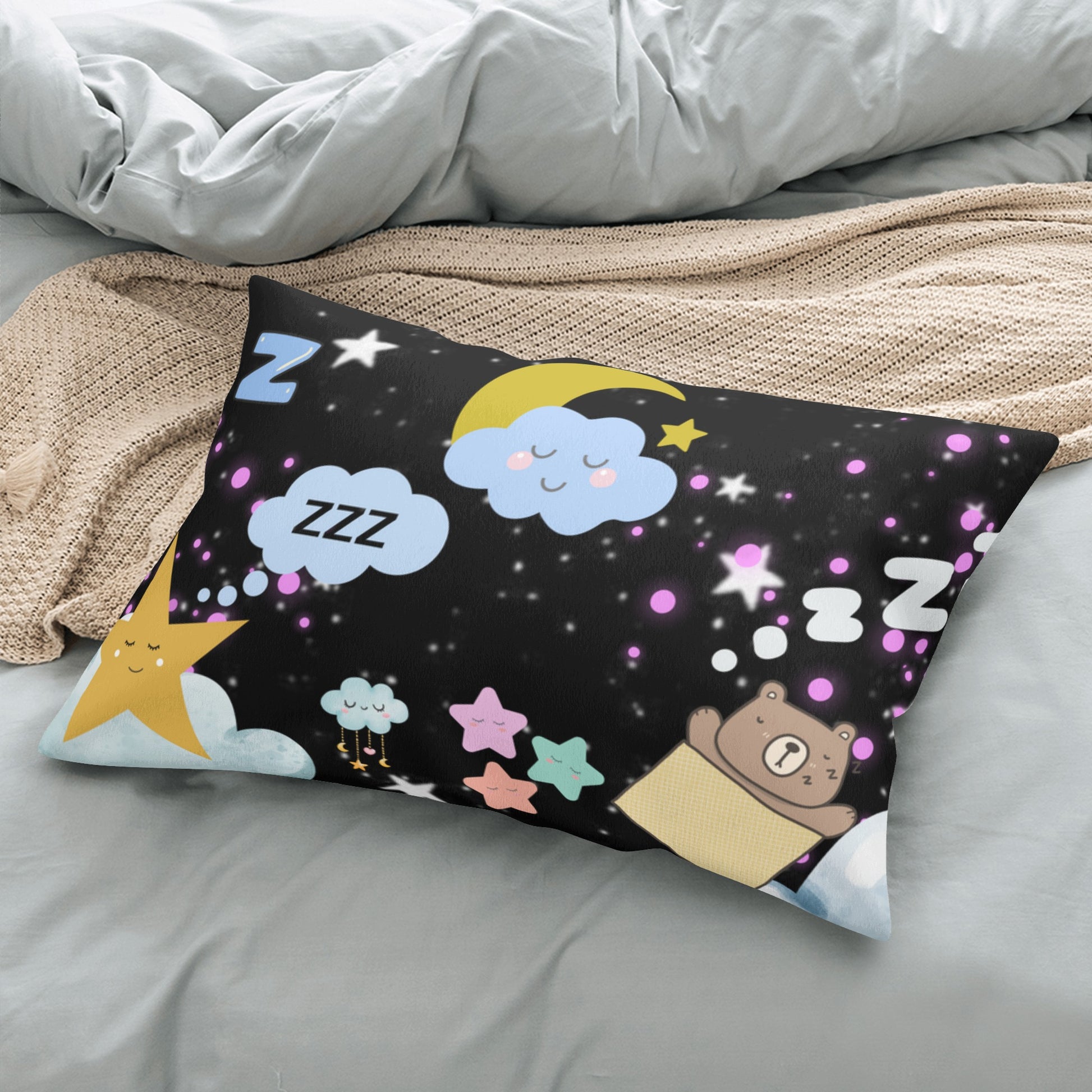 Sweet Dreams Rectangular Pillow Cover - Misfit Marketing Designs