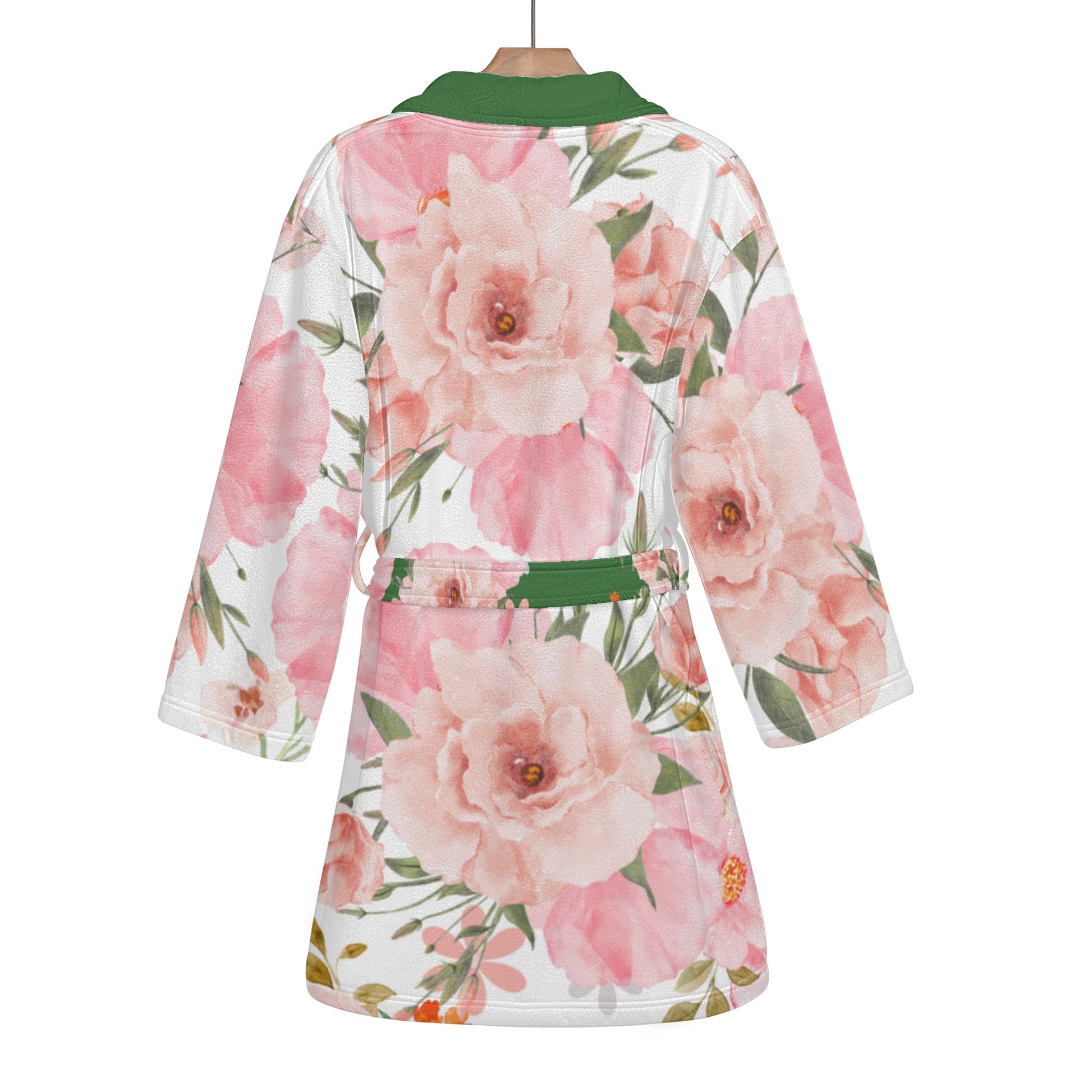 Women's Pink Floral Bouquet Bathrobe - Misfit Marketing Designs