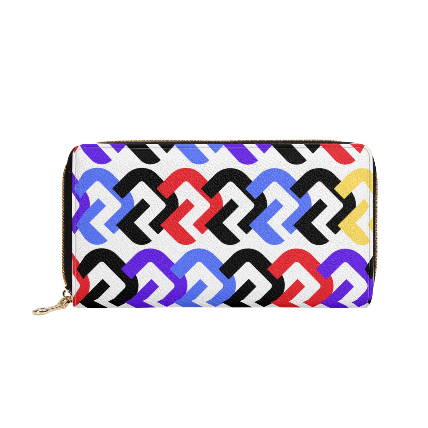 Vibrant Leather Clutch Wallet - Misfit Marketing Designs