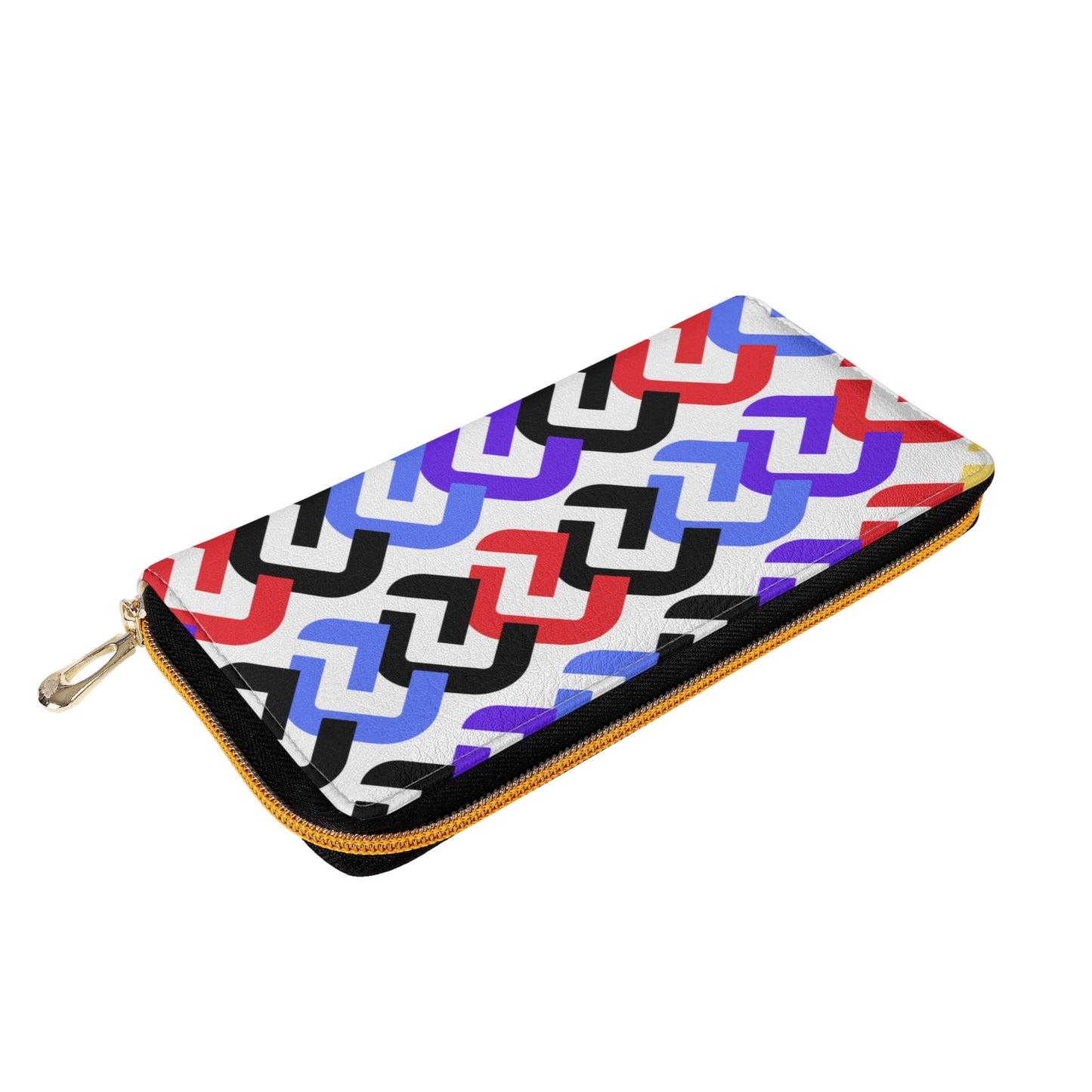 Vibrant Leather Clutch Wallet - Misfit Marketing Designs