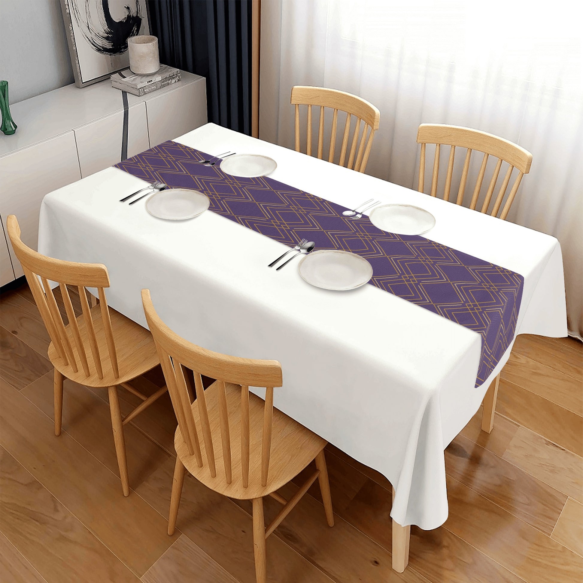 Violet Elegant Table Runner - Misfit Marketing Designs